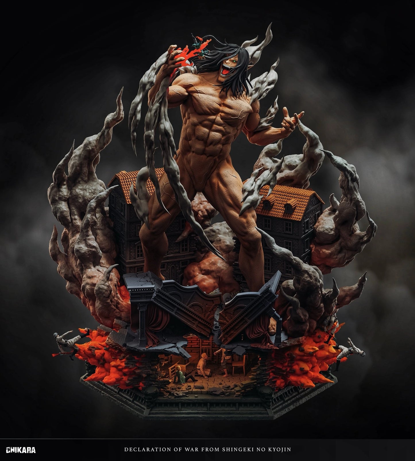 Preventa Resina Titan de Ataque Figura Attack On Titan Chikara Estudio