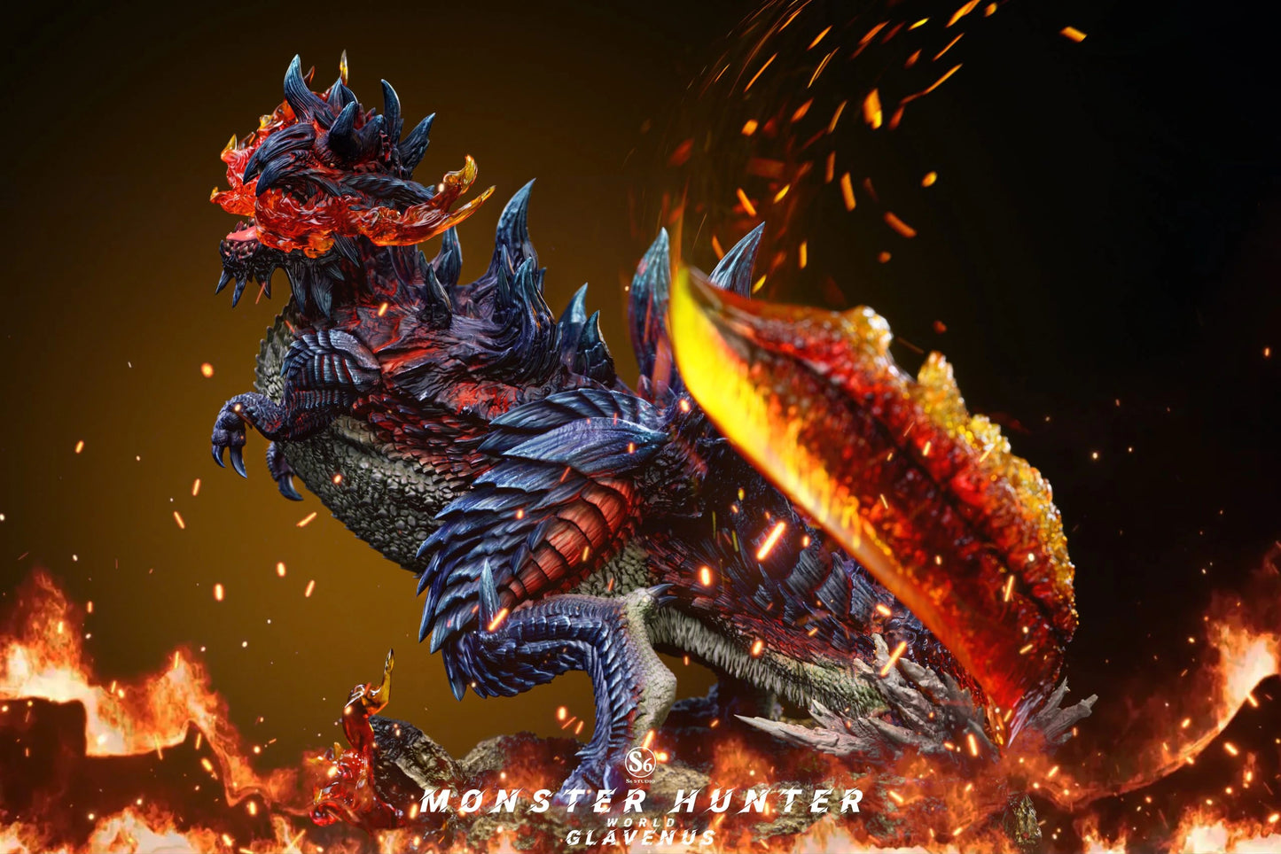 Preventa Resina Glavenus Figura Monster Hunter S6 Estudio