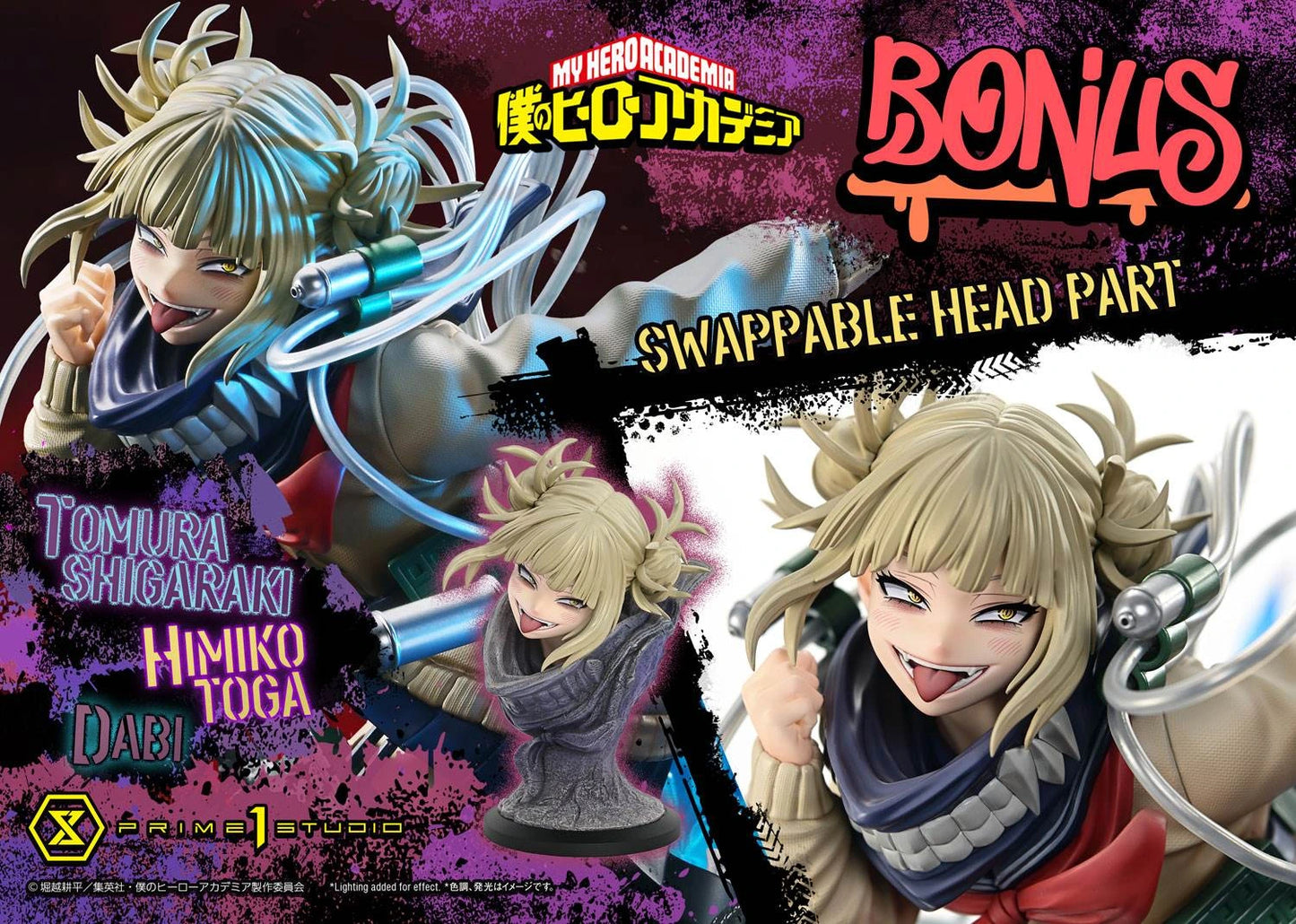 Preventa Resina Tomura Shigaraki, Dabi & Himiko Toga Deluxe Figura My Hero Academia Prime 1 (Licencia) Estudio