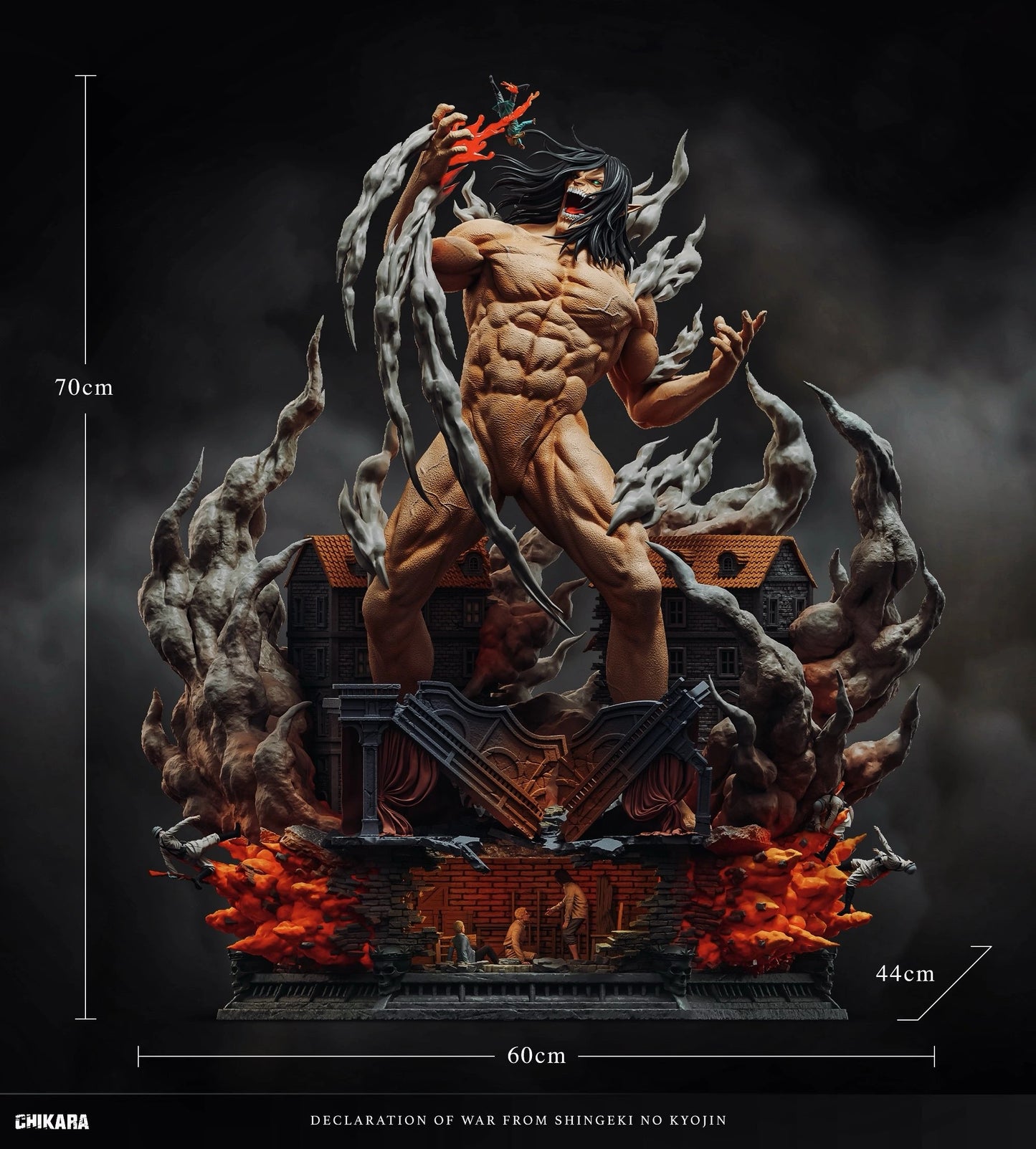 Preventa Resina Titan de Ataque Figura Attack On Titan Chikara Estudio