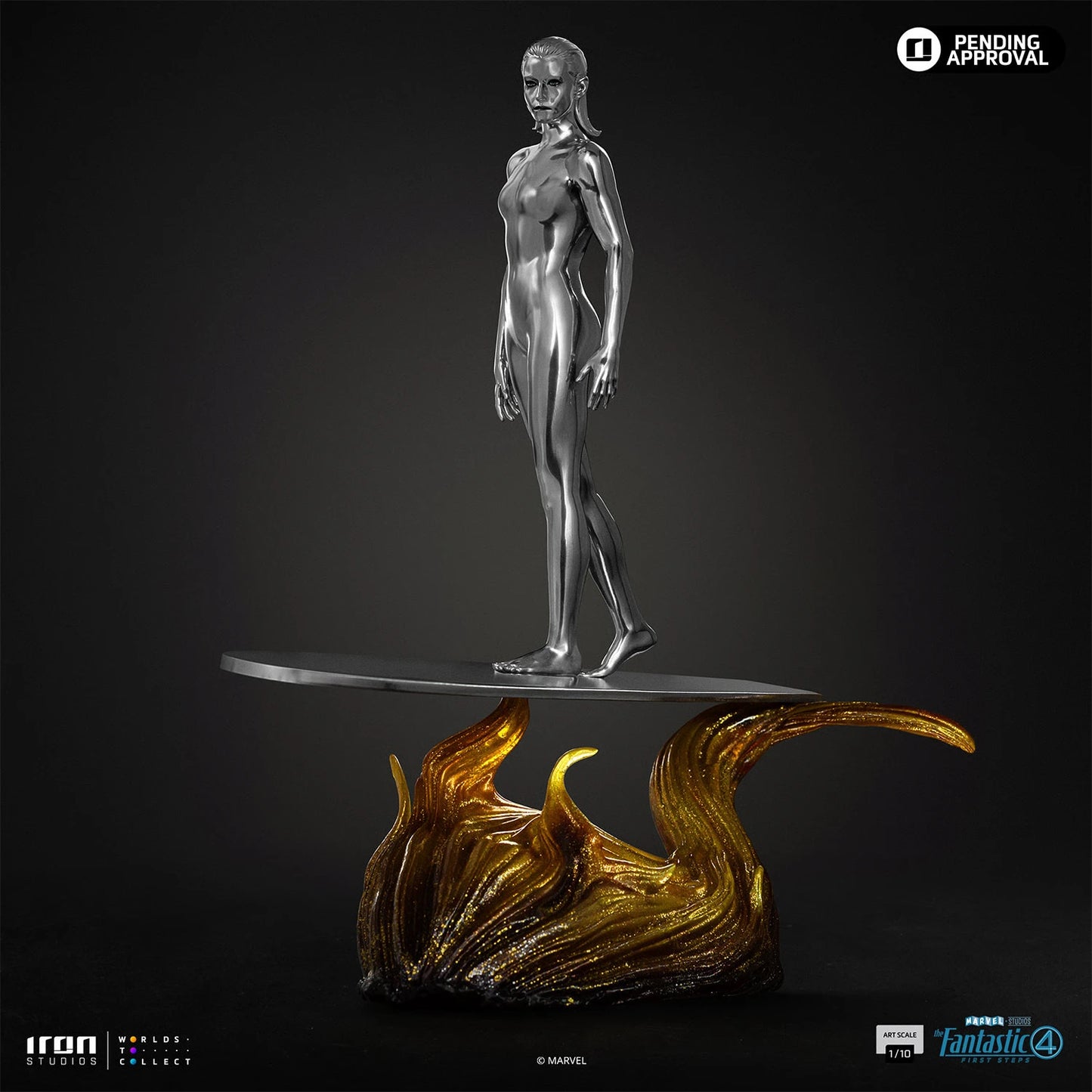 Preventa Resina Silver Surfer Figura Los 4 Fantásticos: primeros pasos  Iron (Licencia) Estudio