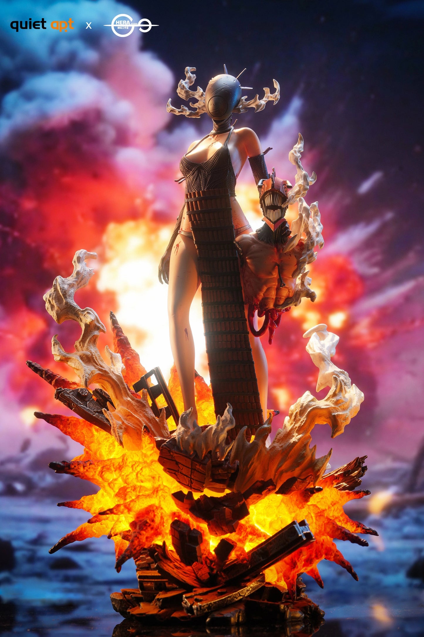 Preventa Resina Reze  Figura Chainsaw Man QuietArt & HeRa Estudio