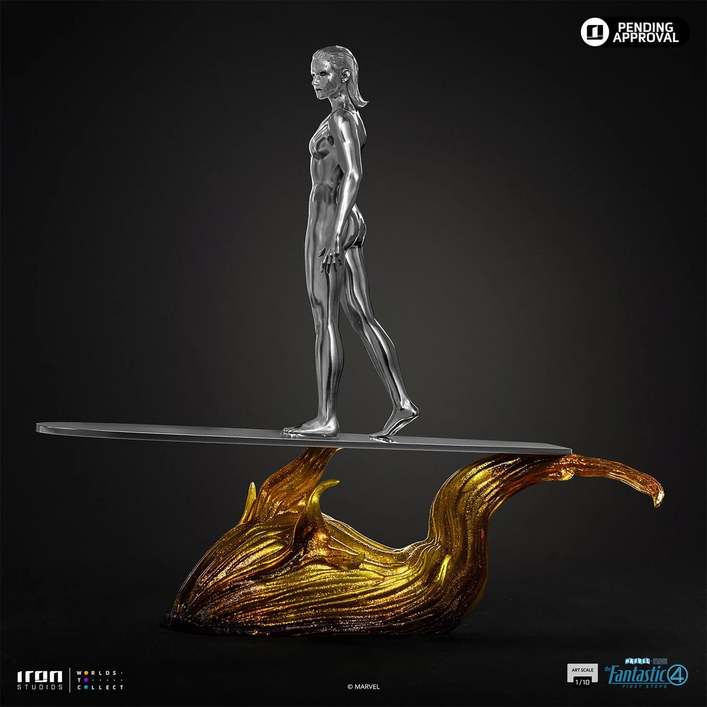 Preventa Resina Silver Surfer Figura Los 4 Fantásticos: primeros pasos  Iron (Licencia) Estudio