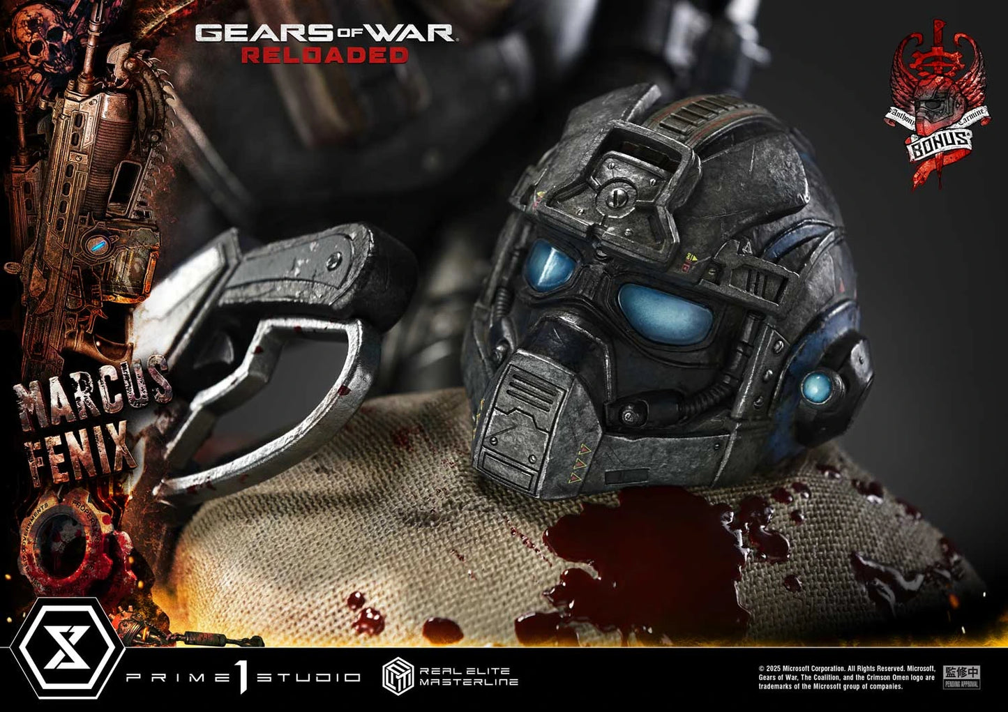 "Preventa Resina Marcus Fenix Figura Gears of War: Reloaded  Prime 1 (Licencia) Estudio"