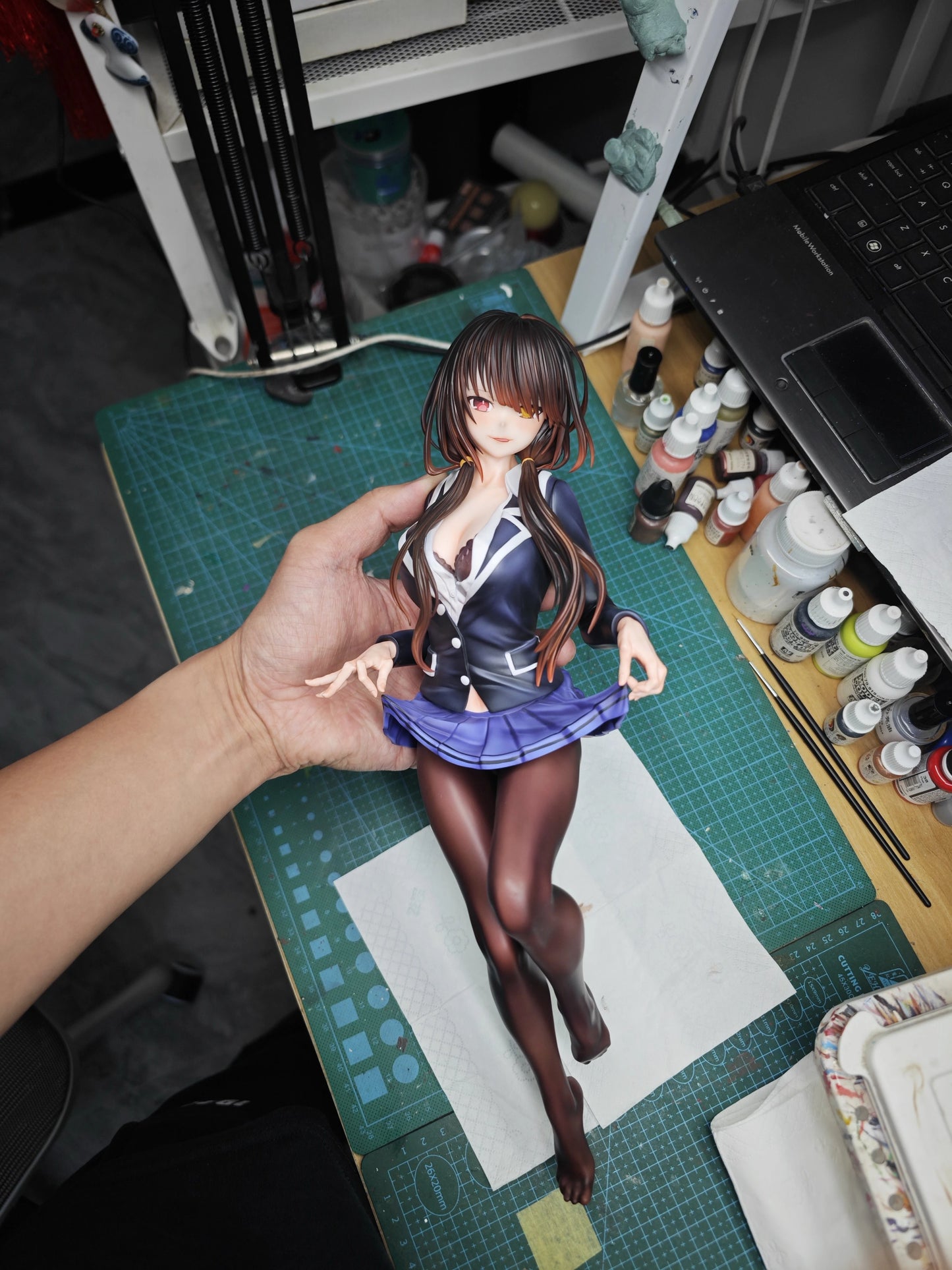 Preventa Resina Tokisaki Kurumi Figura Date A Live HuiMan Estudio