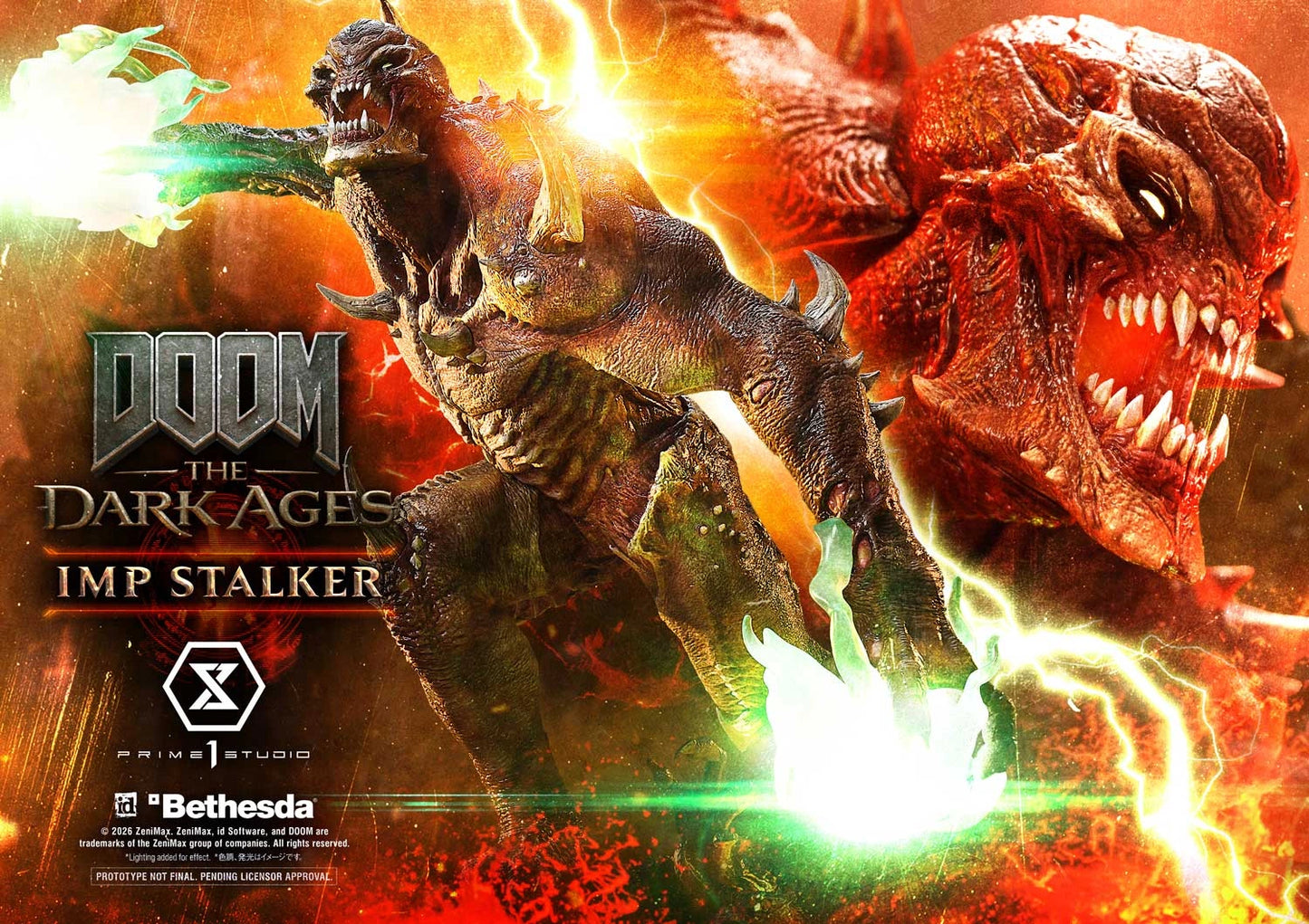 "Preventa Resina Imp Stalker  Figura DOOM: The Dark Ages   Prime 1 (Licencia) Estudio"