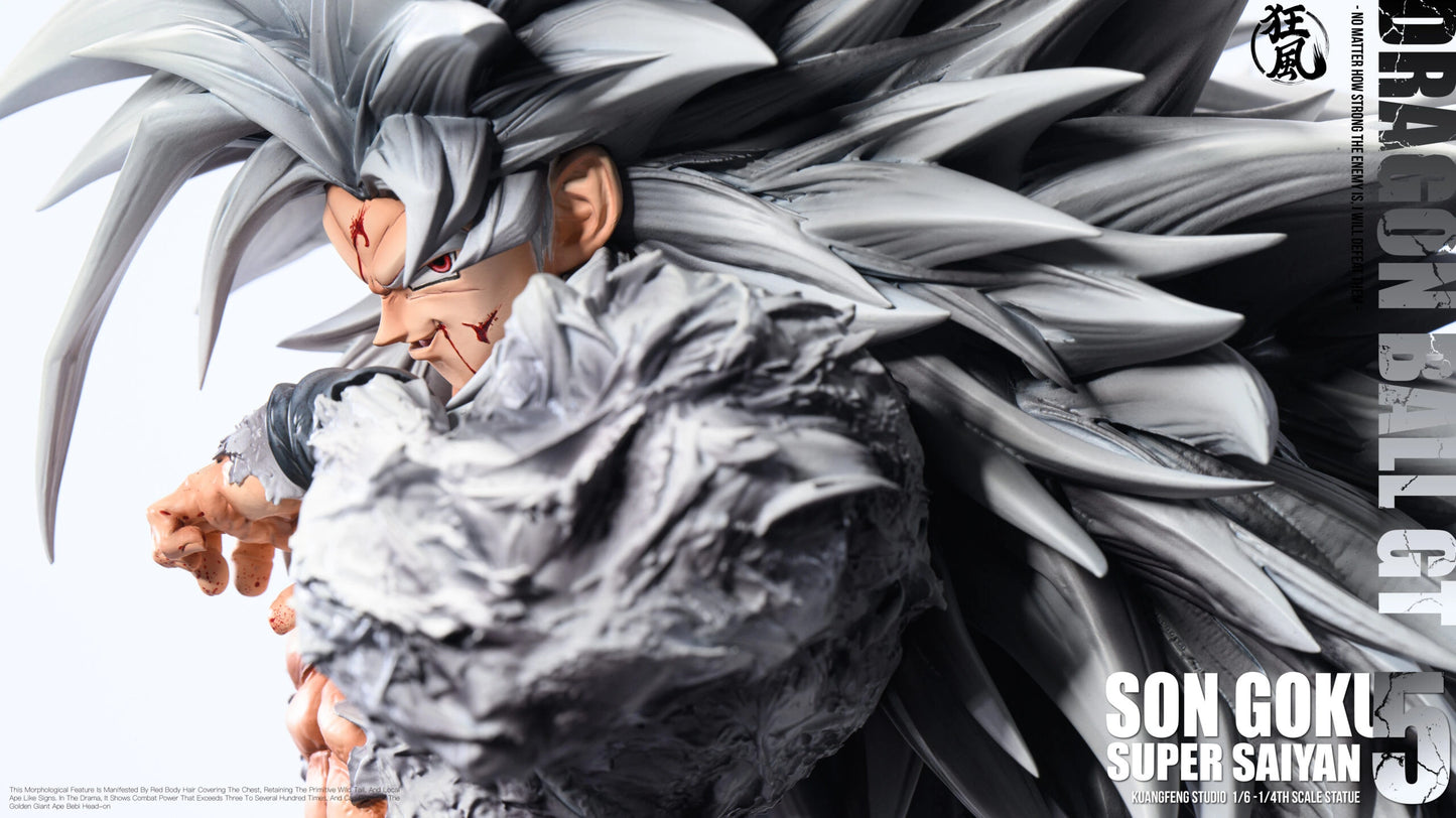 Preventa Resina Goku "SSJ4" Figura Dragon Ball Kuangfeng Estudio