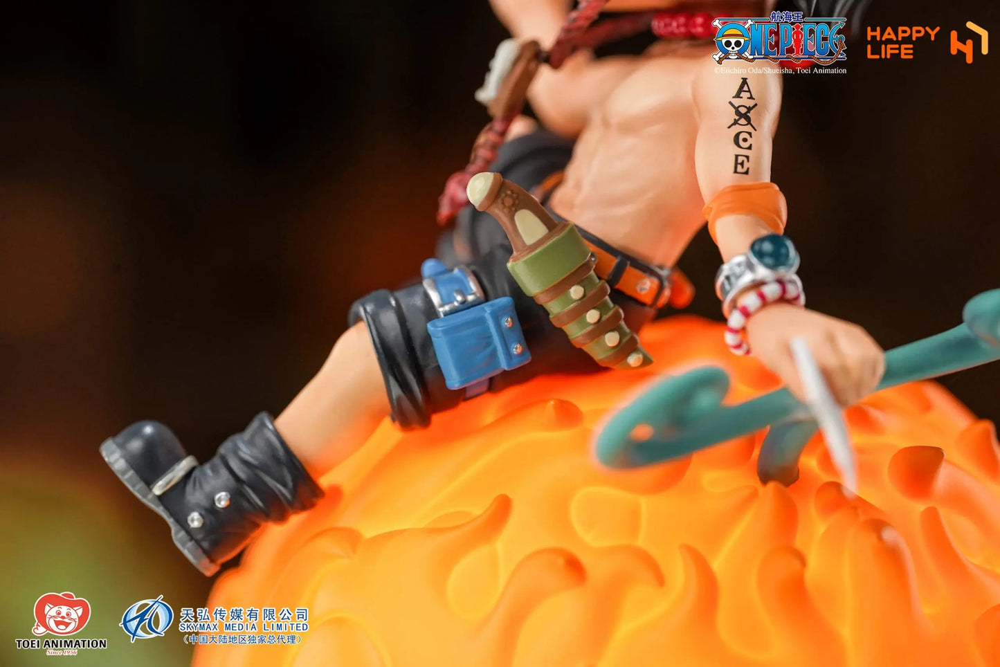 Preventa PVC Portgas D. Ace  Figura One Piece Happy Life (Licencia) Estudio