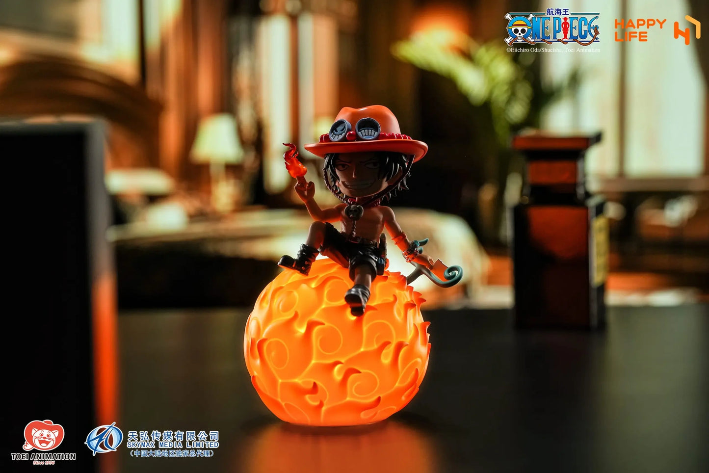 Preventa PVC Portgas D. Ace  Figura One Piece Happy Life (Licencia) Estudio