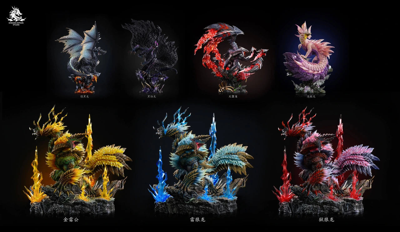 Preventa Resina Zinogre Figura Monster Hunter  Dragon Realm Estudio