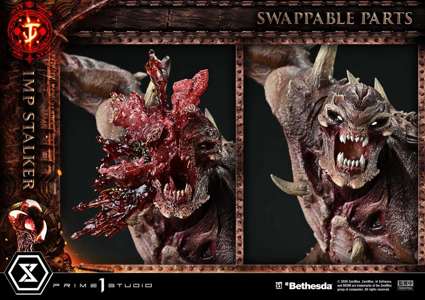 "Preventa Resina Imp Stalker  Figura DOOM: The Dark Ages   Prime 1 (Licencia) Estudio"