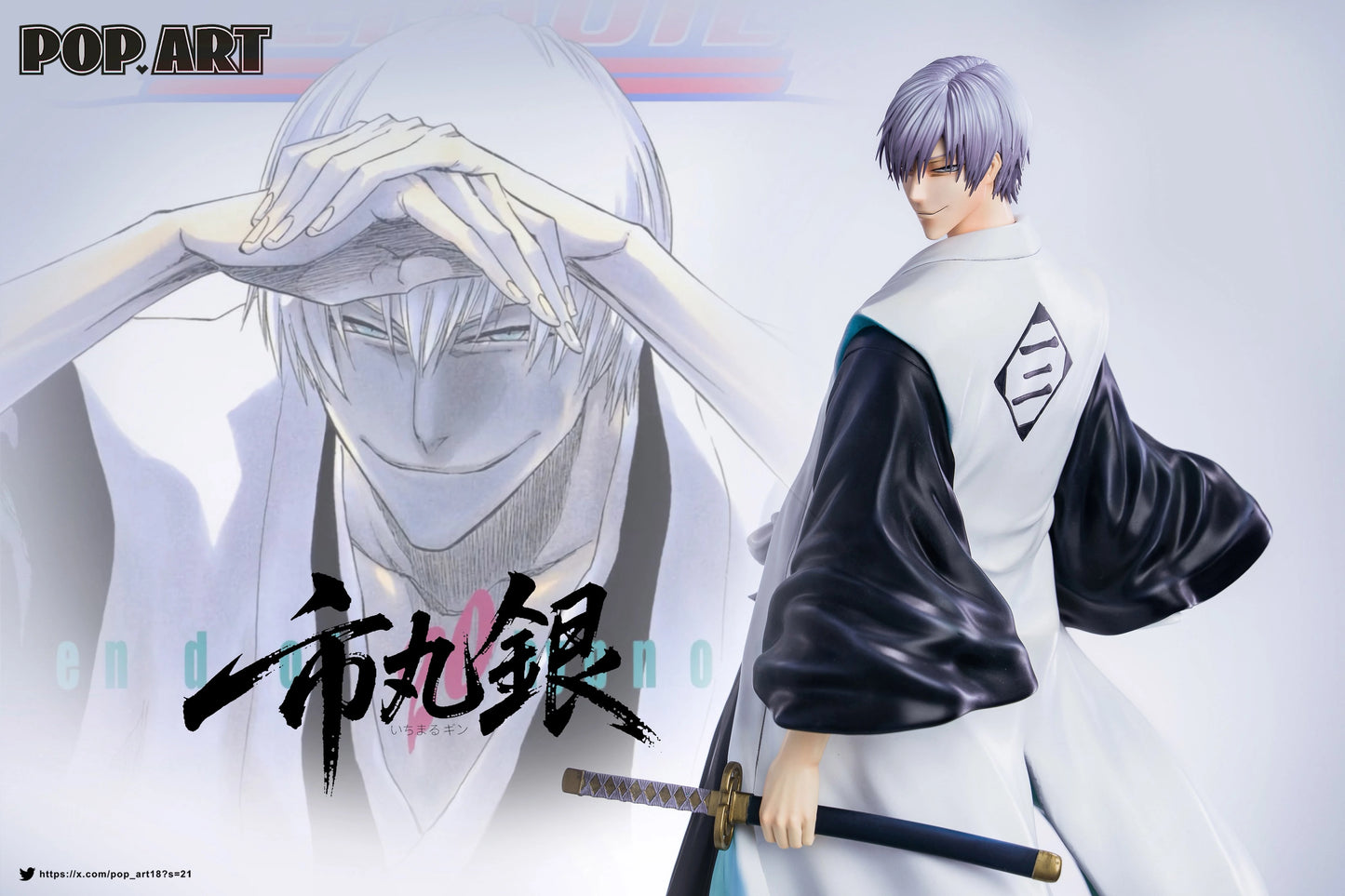 Preventa Resina Ichimagu Gin Figura Bleach POP.ART Estudio