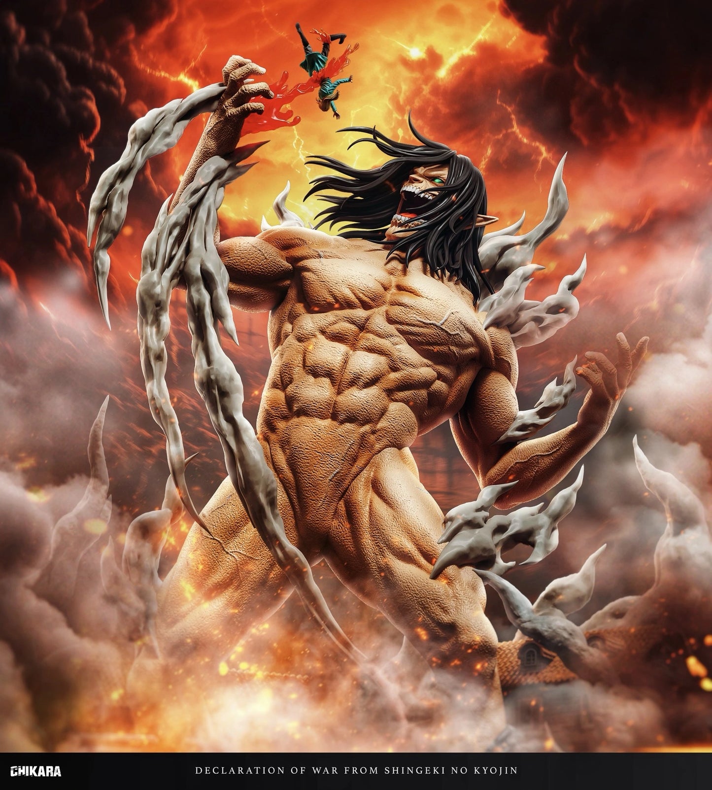 Preventa Resina Titan de Ataque Figura Attack On Titan Chikara Estudio