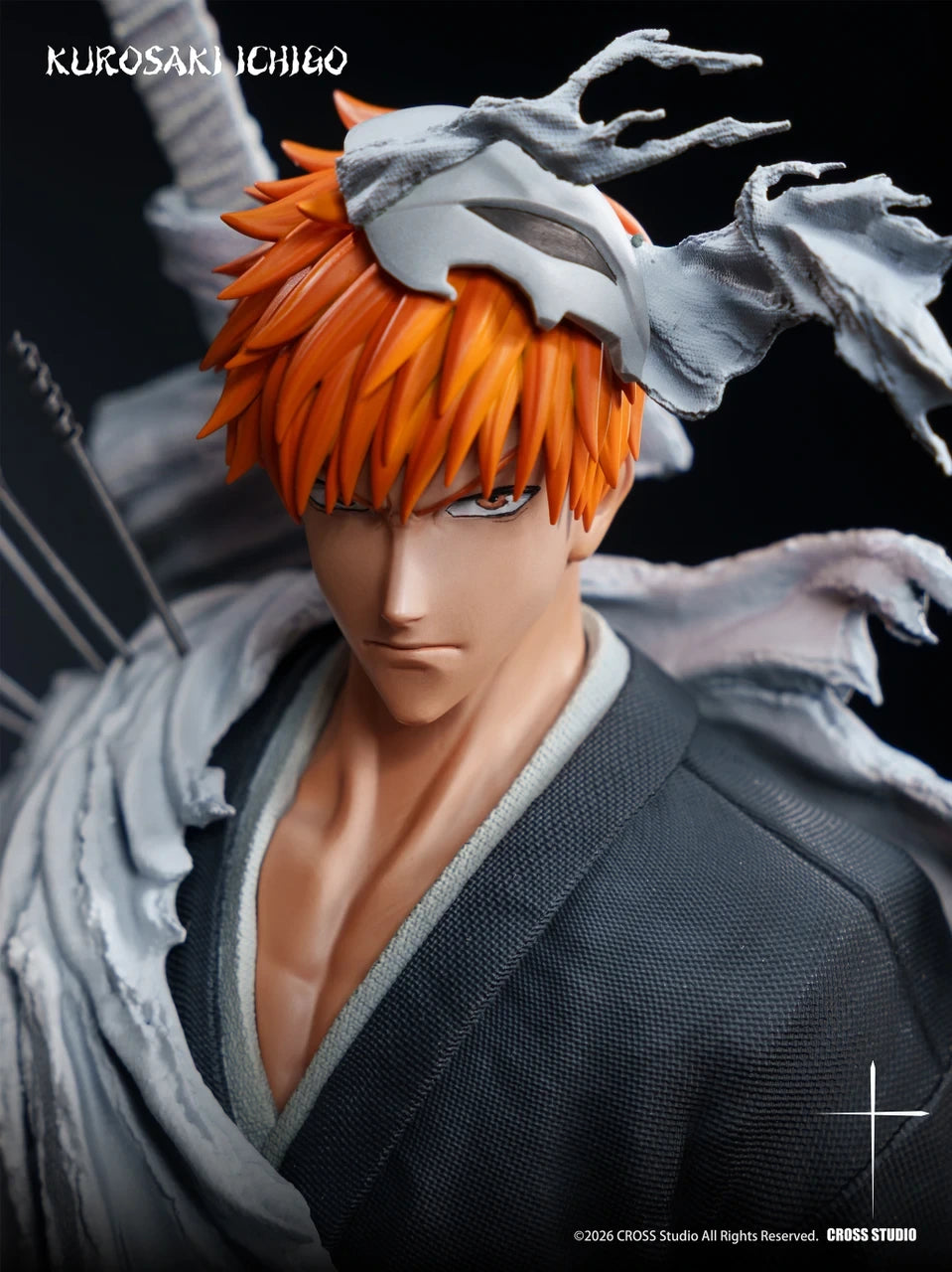 Preventa Resina Ichigo Kurosaki Figura Bleach 1/6 Cross Estudio