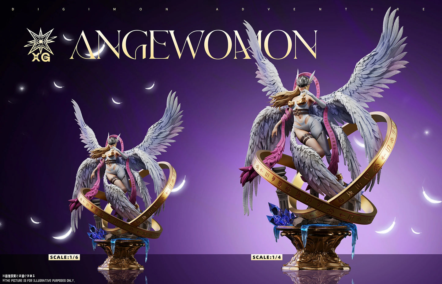 Preventa Resina Angewomon Figura Digimon Adventure XG Estudio