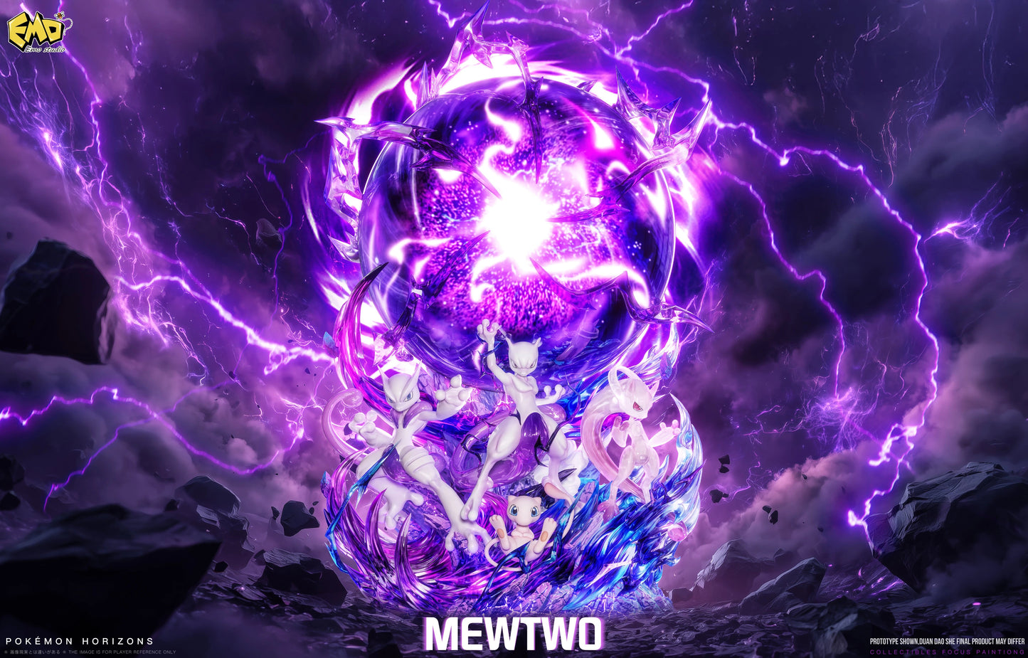 Preventa Resina Mewtwo Figura Pokemón EMO Estudio