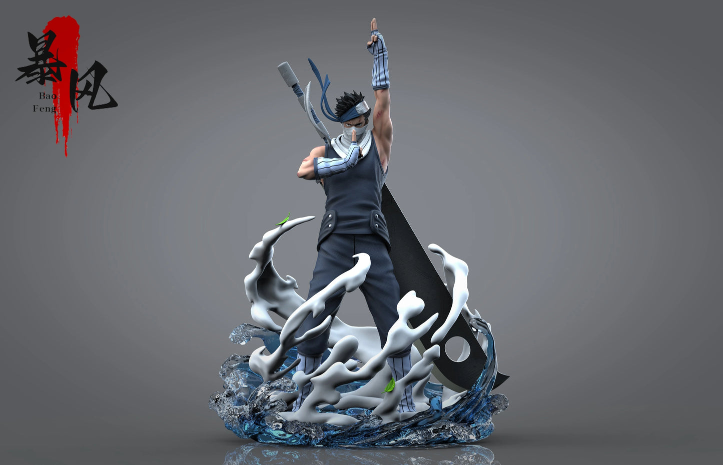 Preventa Resina Momochi Zabuza Figura Naruto BaoFeng Estudio