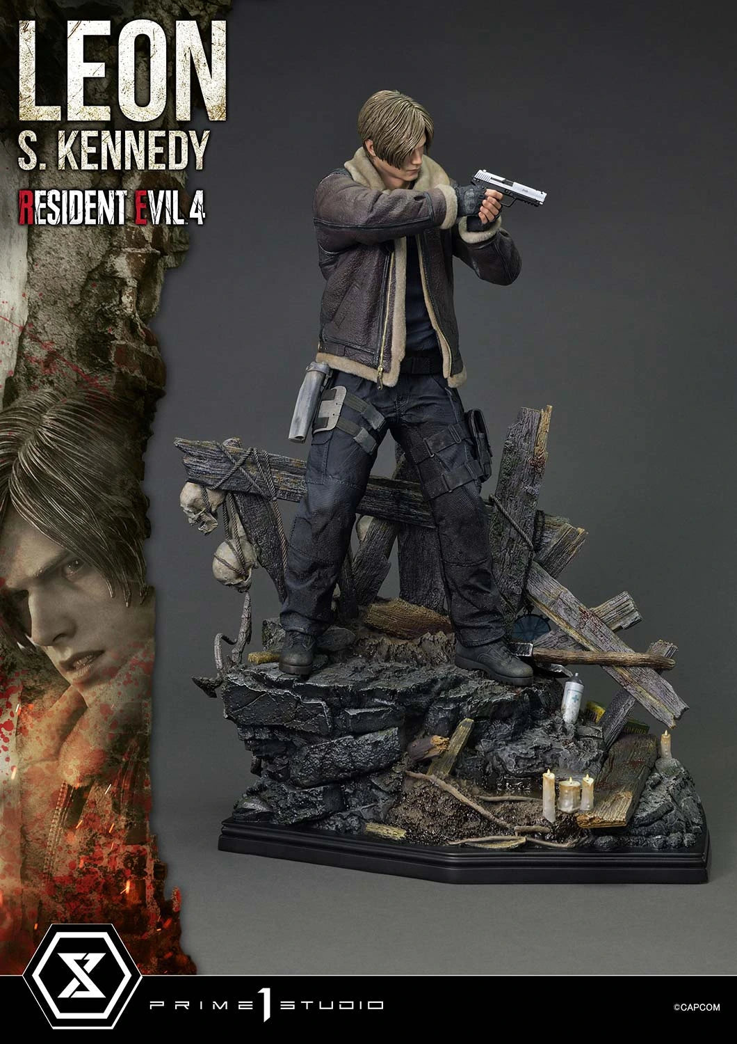 Preventa Resina Leon S. kennedy Figura Resident Evil 4 Prime 1 (Licencia) Estudio