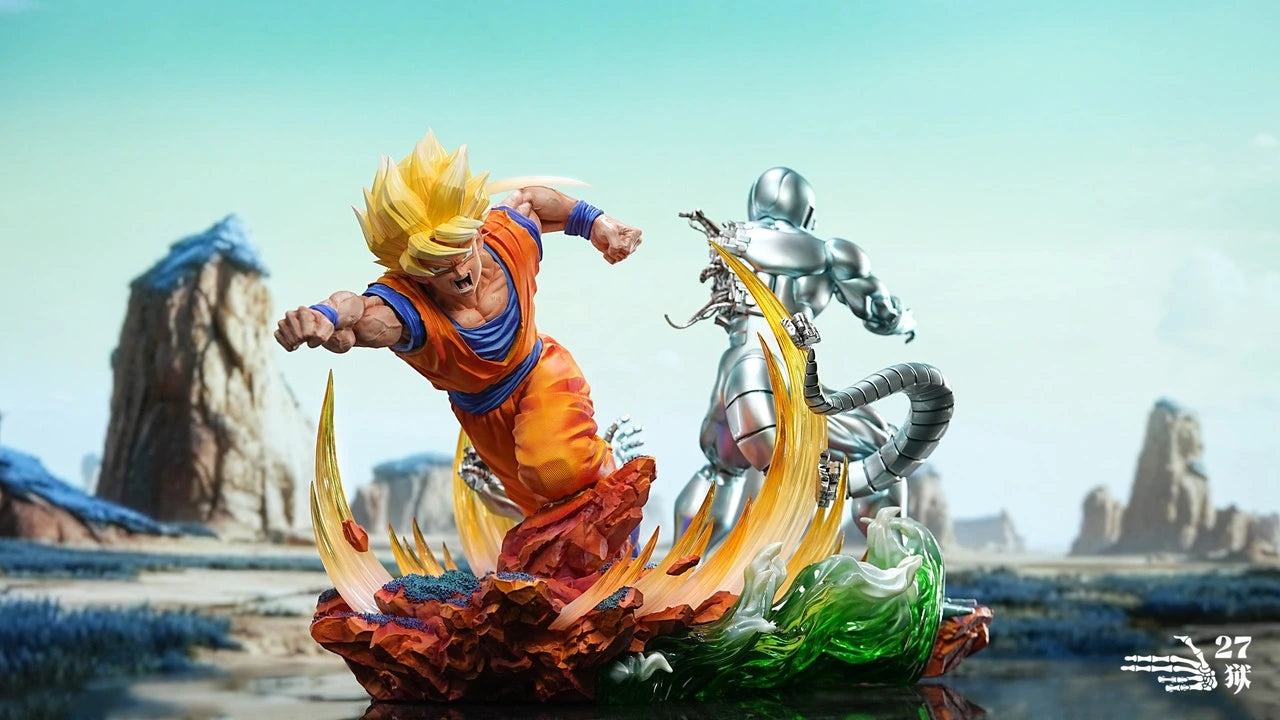 Preventa Resina Metal Cooler vs Goku Figura Dragon Ball 27Abyss Estudio