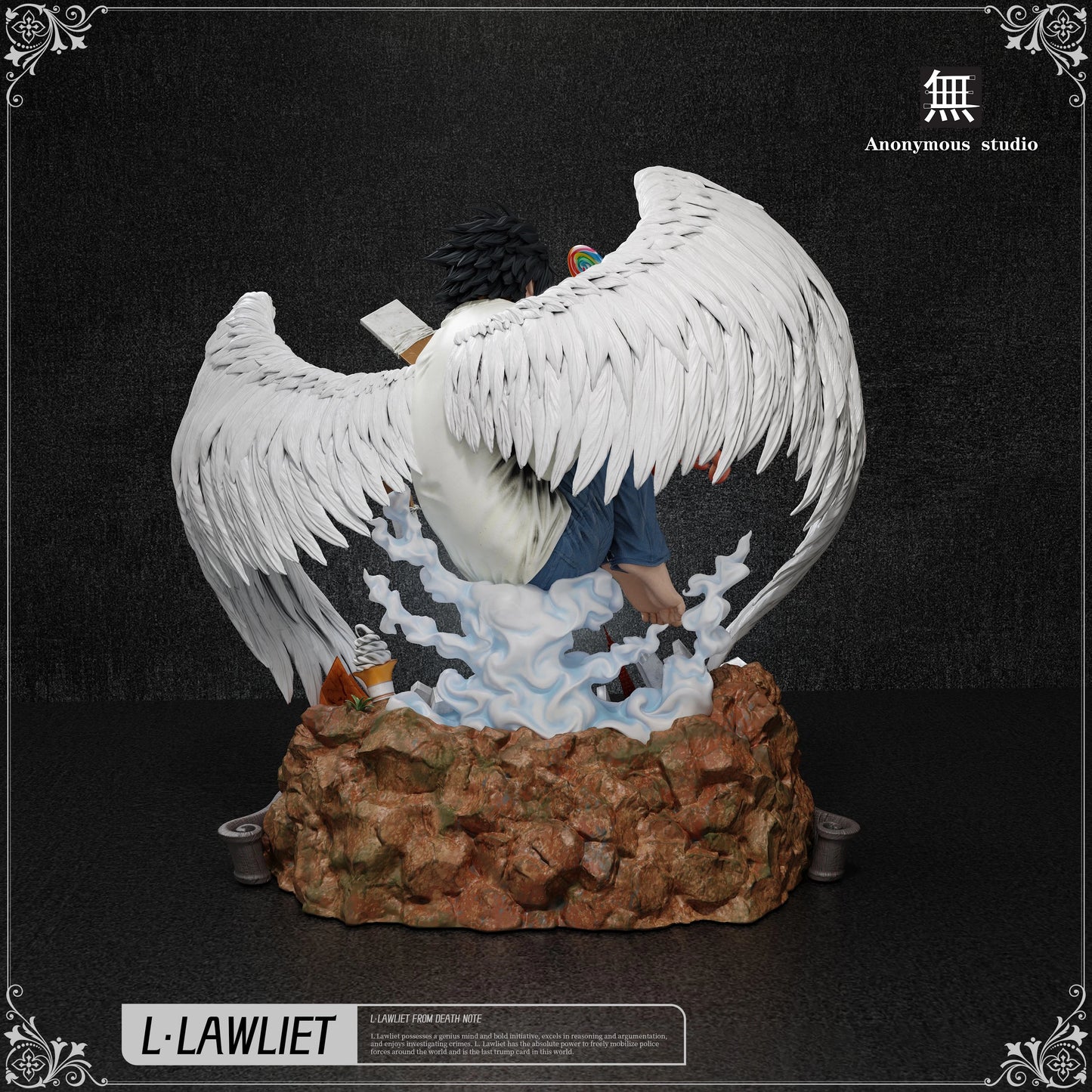 Preventa Resina L Lawliet Figura Death Note Anonymous Estudio
