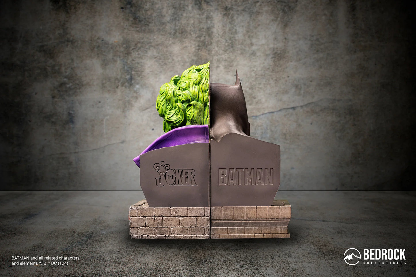 Preventa Resina Batman y Joker Figura DC Bedrock Collectibles (Licencia) Estudio
