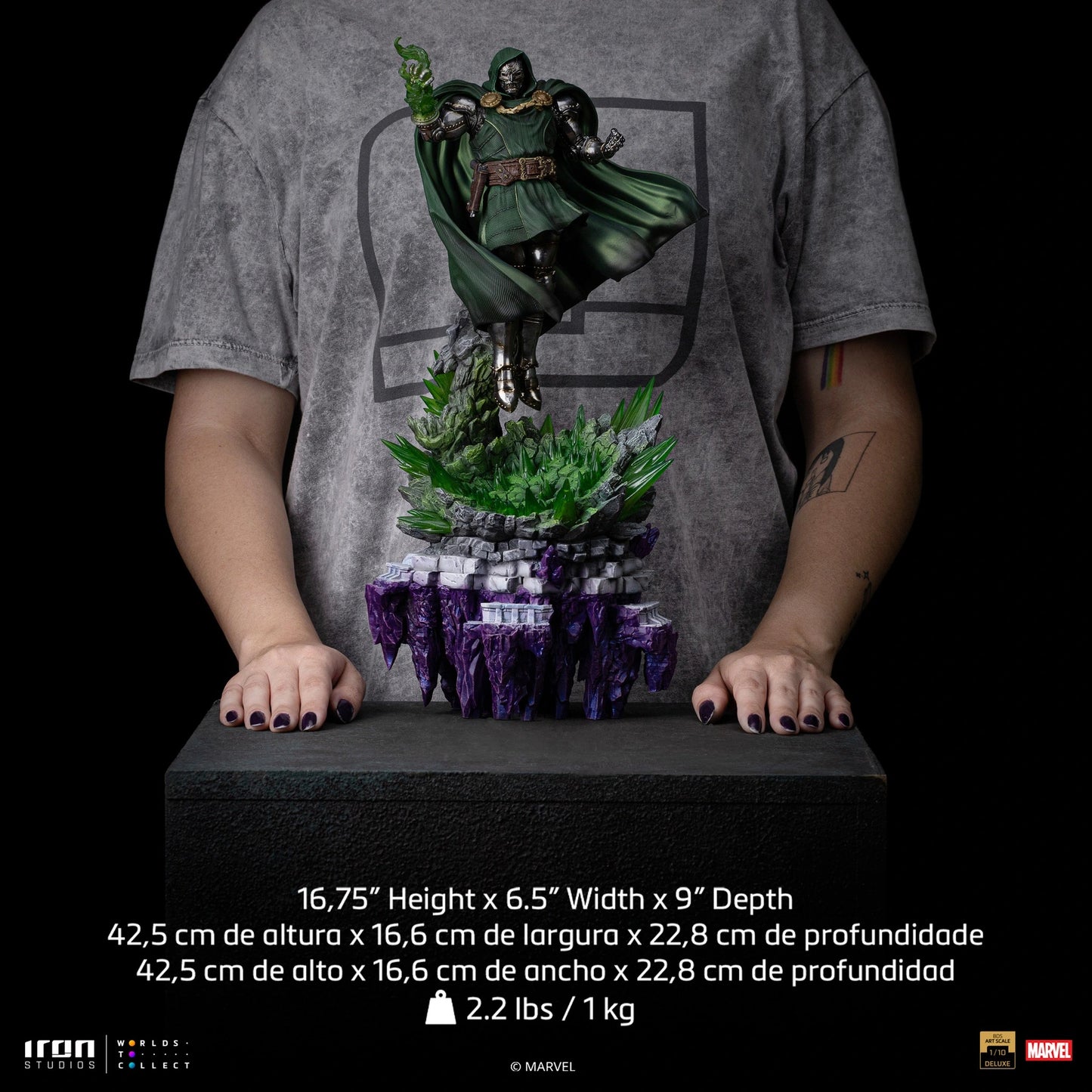 Preventa Resina Doctor Doom Figura Marvel "Infinity Gauntlet" Iron (Licencia) Estudio