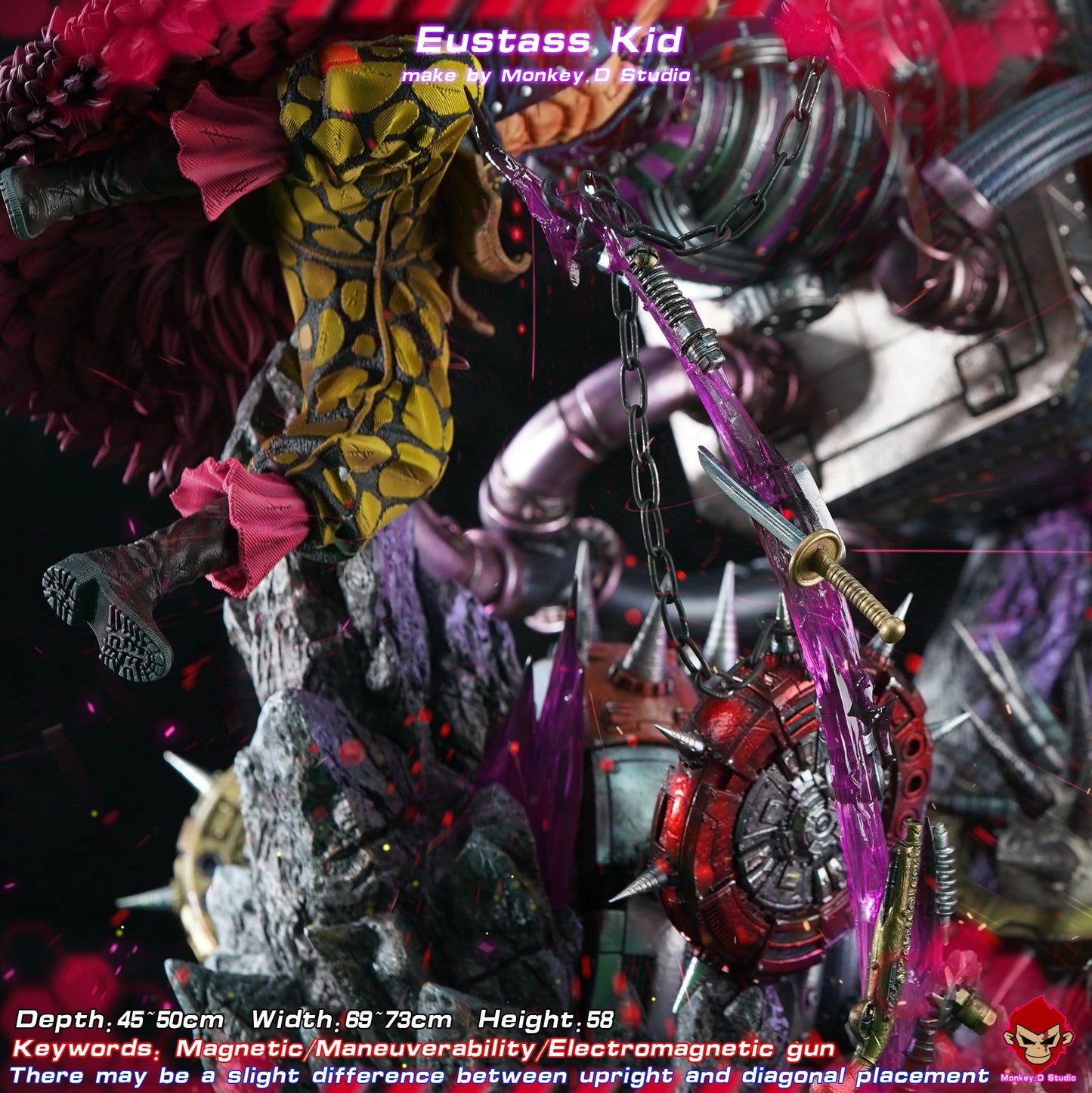 Preventa Resina Eustass Kid Figura One Piece Monkey D.  Estudio