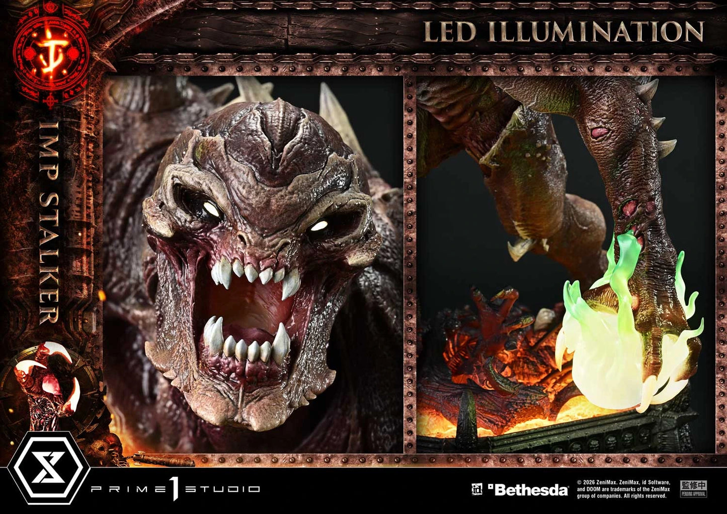 "Preventa Resina Imp Stalker  Figura DOOM: The Dark Ages   Prime 1 (Licencia) Estudio"