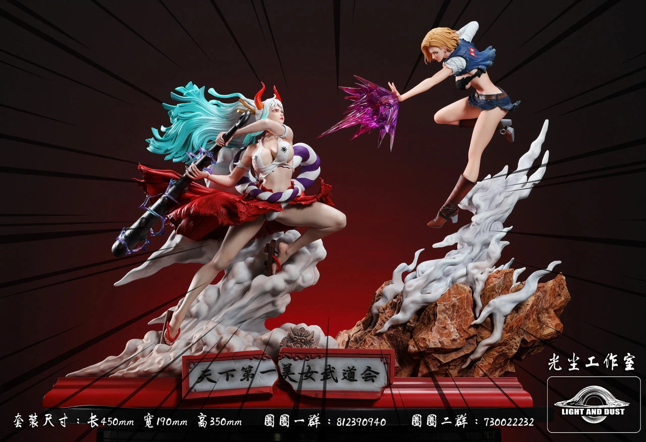 Preventa Resina Yamato & Androide 18 Figura One Piece Light & Dust Estudio