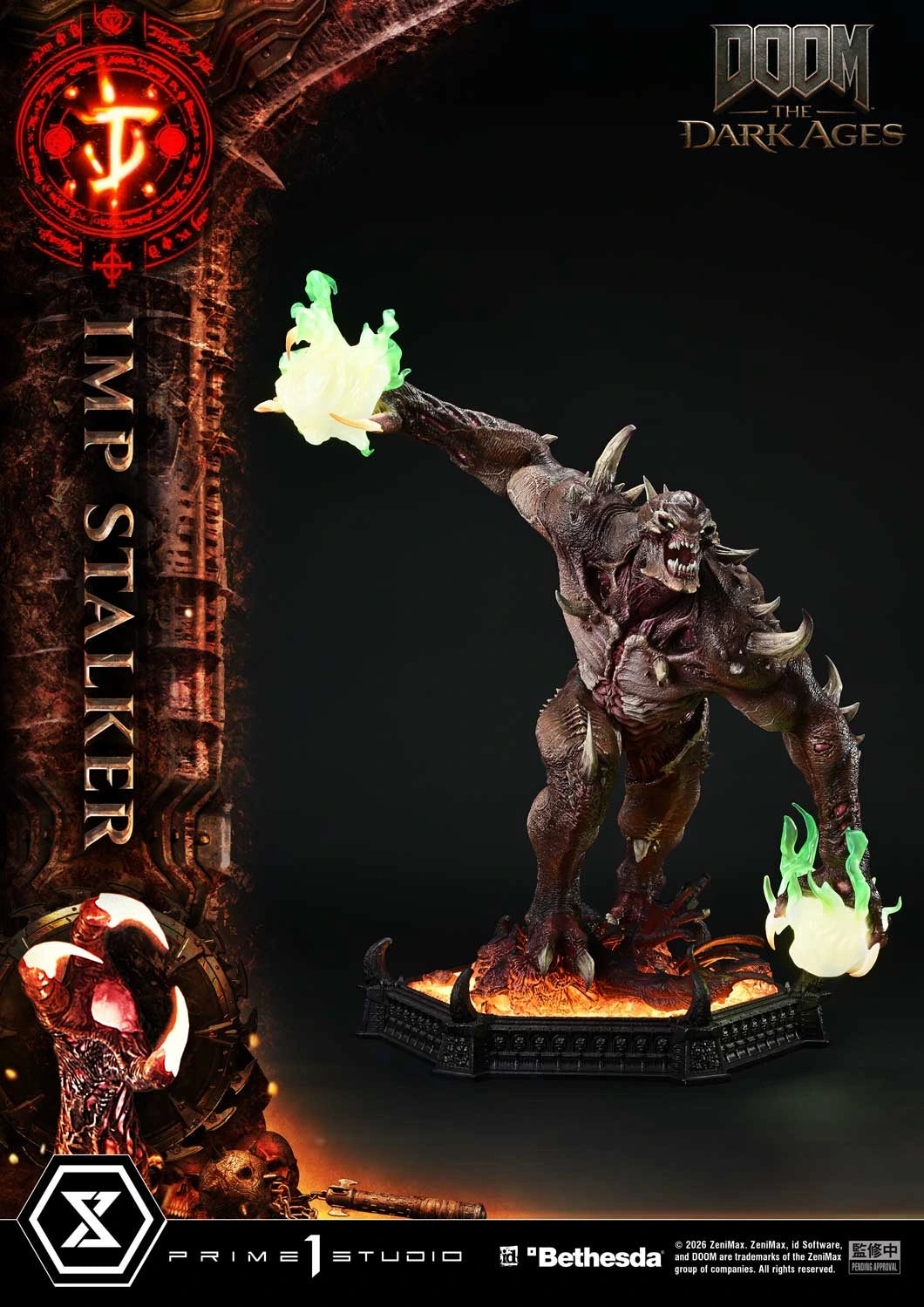 "Preventa Resina Imp Stalker  Figura DOOM: The Dark Ages   Prime 1 (Licencia) Estudio"