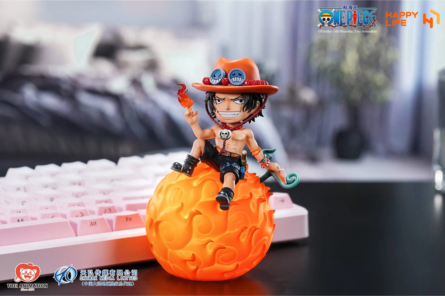 Preventa PVC Portgas D. Ace  Figura One Piece Happy Life (Licencia) Estudio