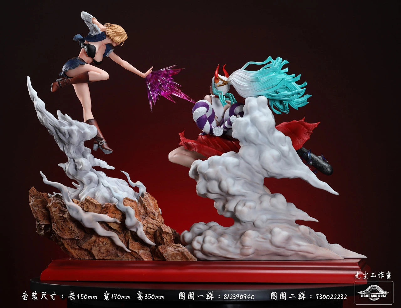 Preventa Resina Yamato & Androide 18 Figura One Piece Light & Dust Estudio