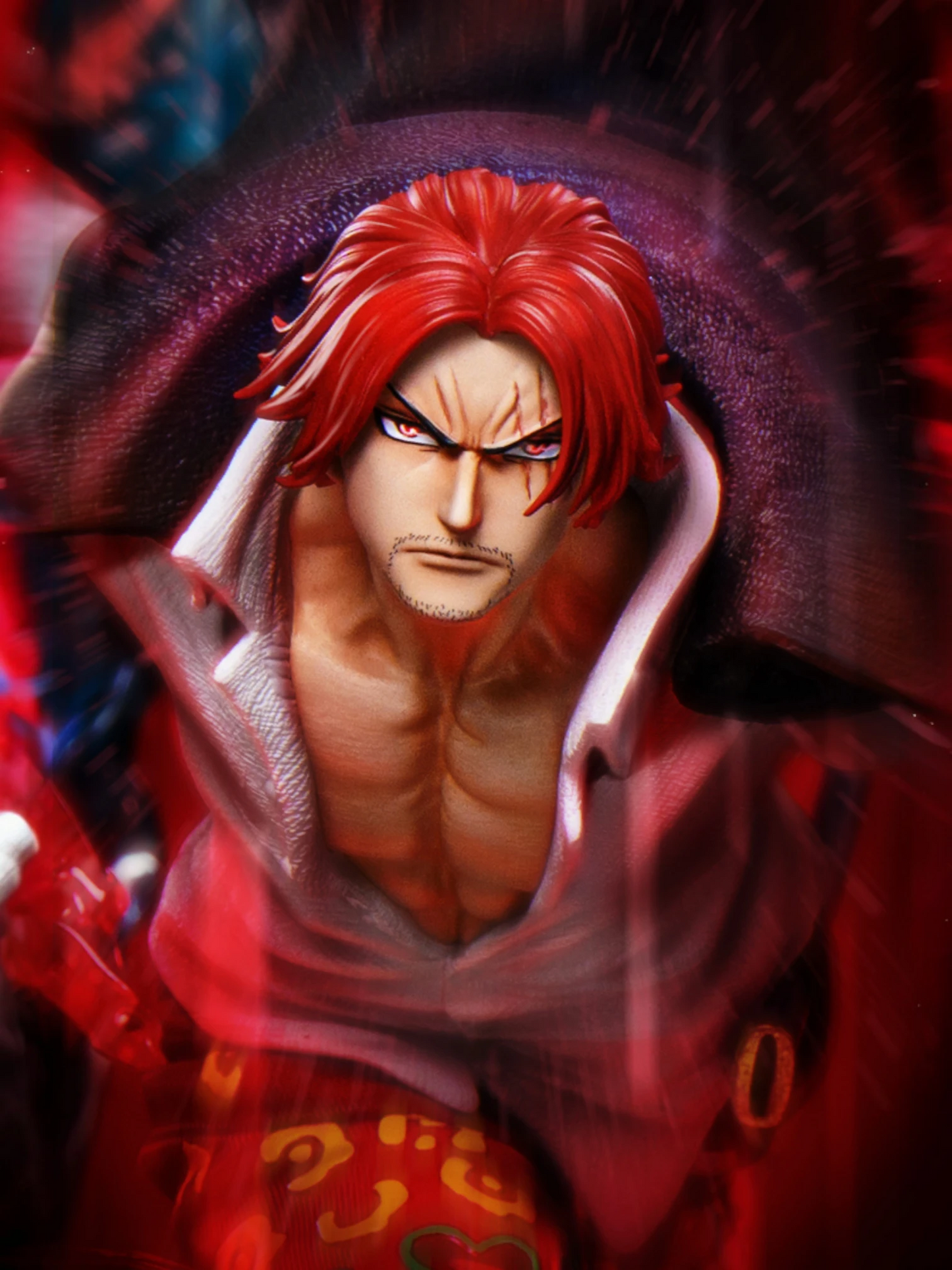 Preventa Resina Shanks Figura One Piece Super Hero & The Sea Emperor Estudio