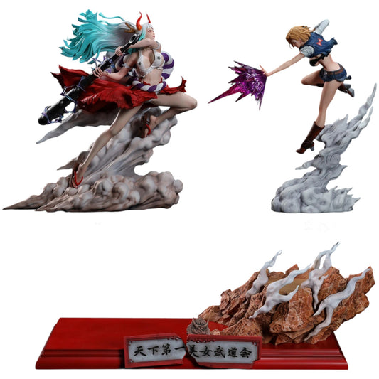 Preventa Resina Yamato & Androide 18 Figura One Piece Light & Dust Estudio
