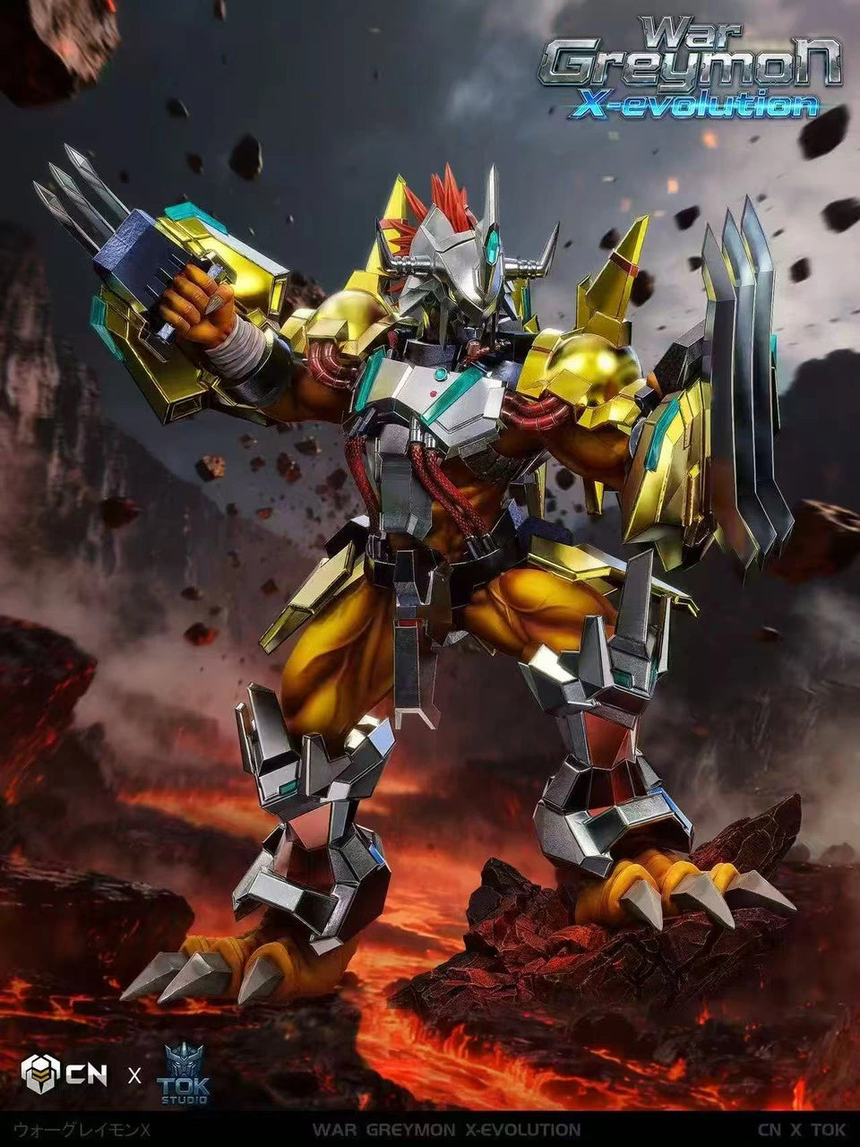 Preventa Resina WarGreymon X Figura Digimon TOK Estudio