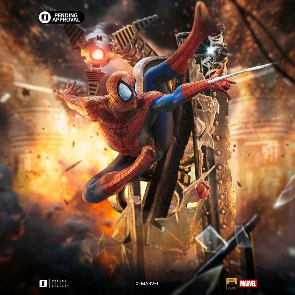 Preventa Resina Spider-Man Figura Spider-Man Iron (Licencia) Estudio