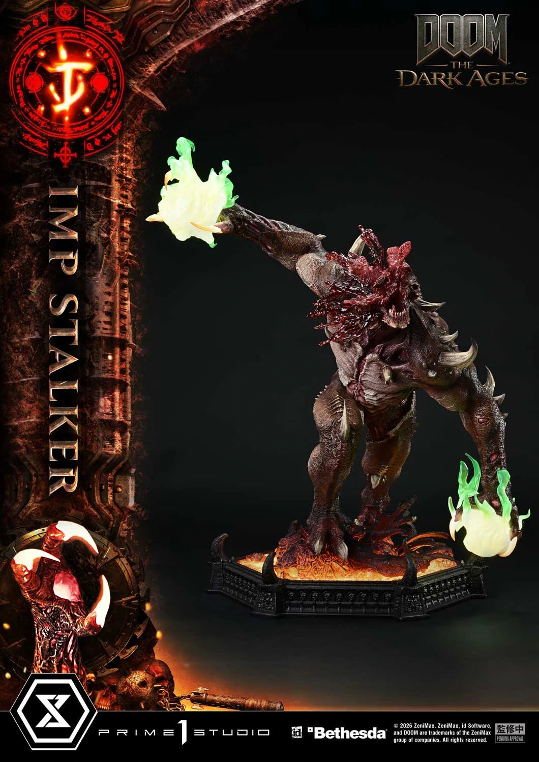"Preventa Resina Imp Stalker  Figura DOOM: The Dark Ages   Prime 1 (Licencia) Estudio"
