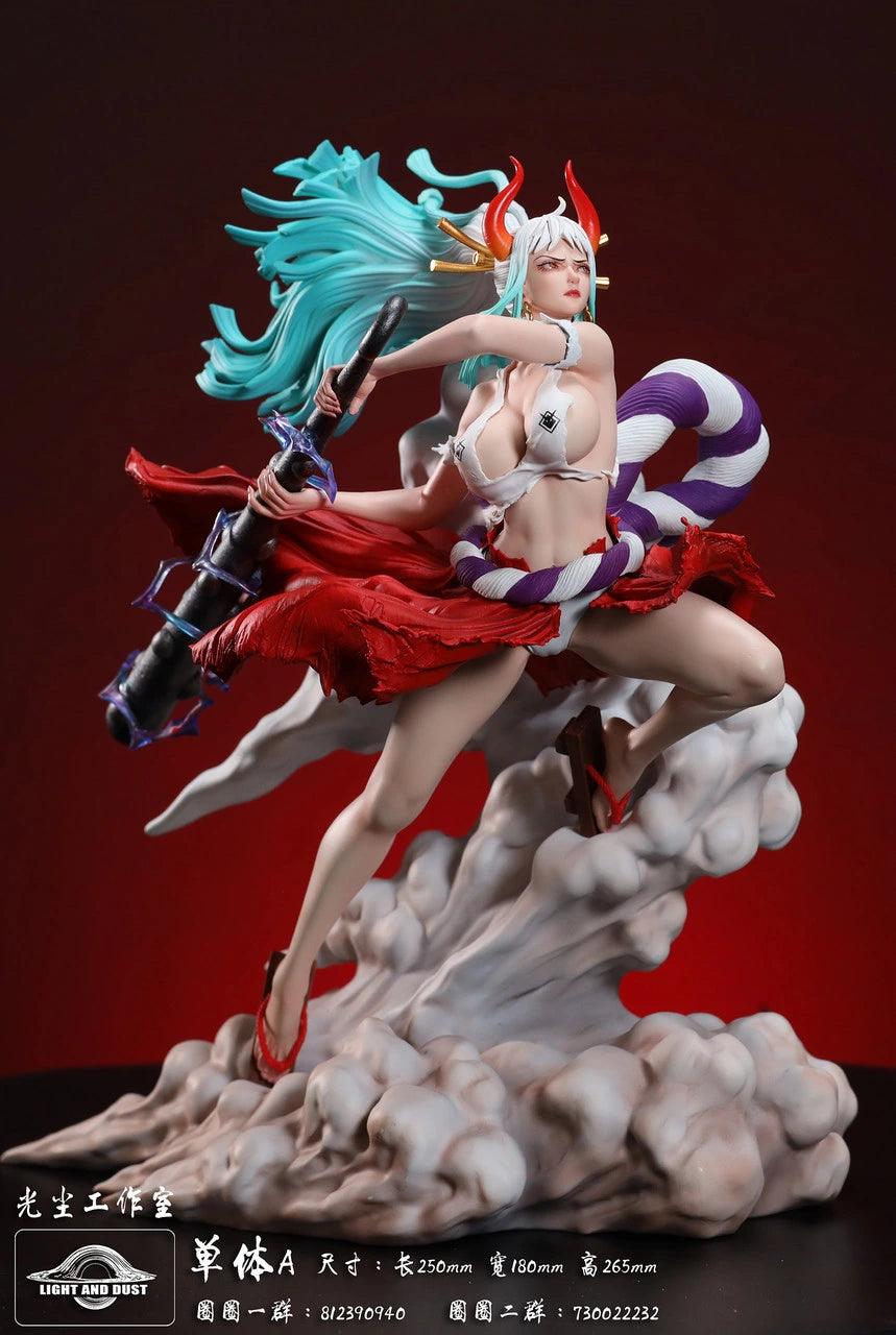 Preventa Resina Yamato & Androide 18 Figura One Piece Light & Dust Estudio