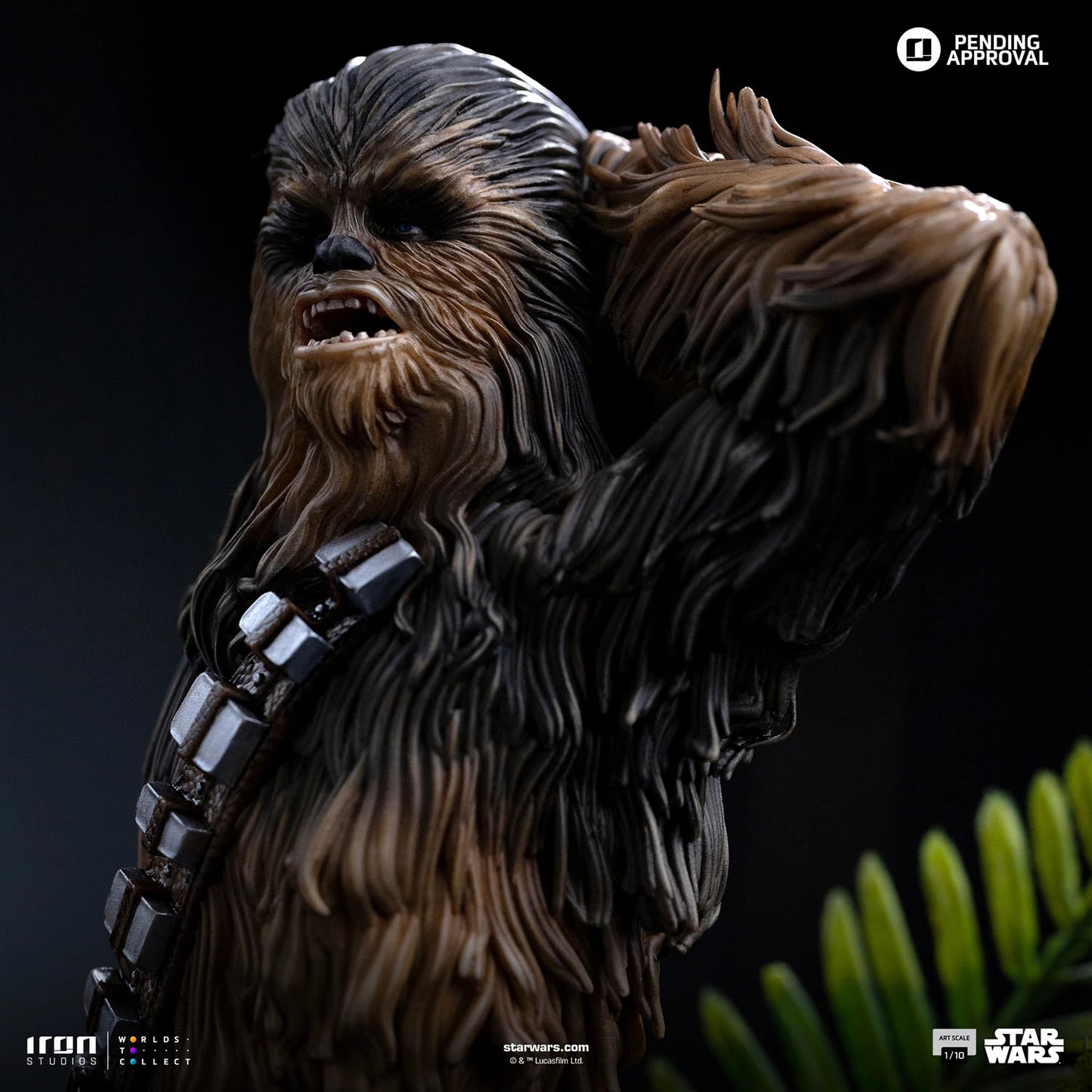 Preventa Resina Chewbacca & Tokkat Figura Star Wars Iron (Licencia) Estudio