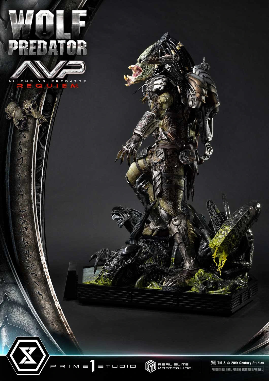 Preventa Resina Wolf Predator Figura Aliens vs Predator: Requiem Prime 1 (Licencia) Deluxe Estudio