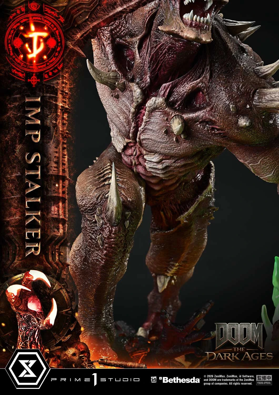 "Preventa Resina Imp Stalker  Figura DOOM: The Dark Ages   Prime 1 (Licencia) Estudio"