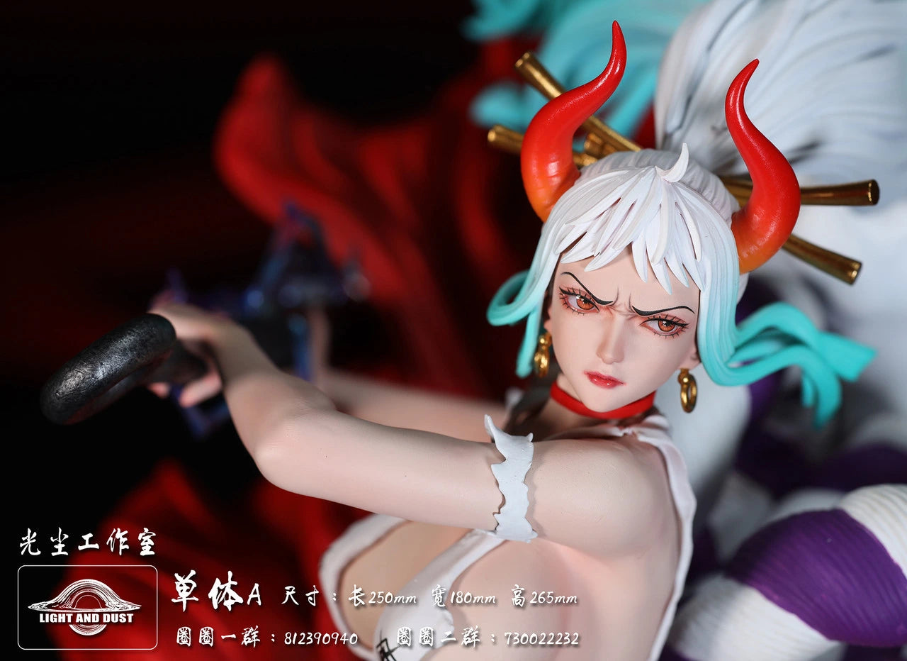 Preventa Resina Yamato & Androide 18 Figura One Piece Light & Dust Estudio