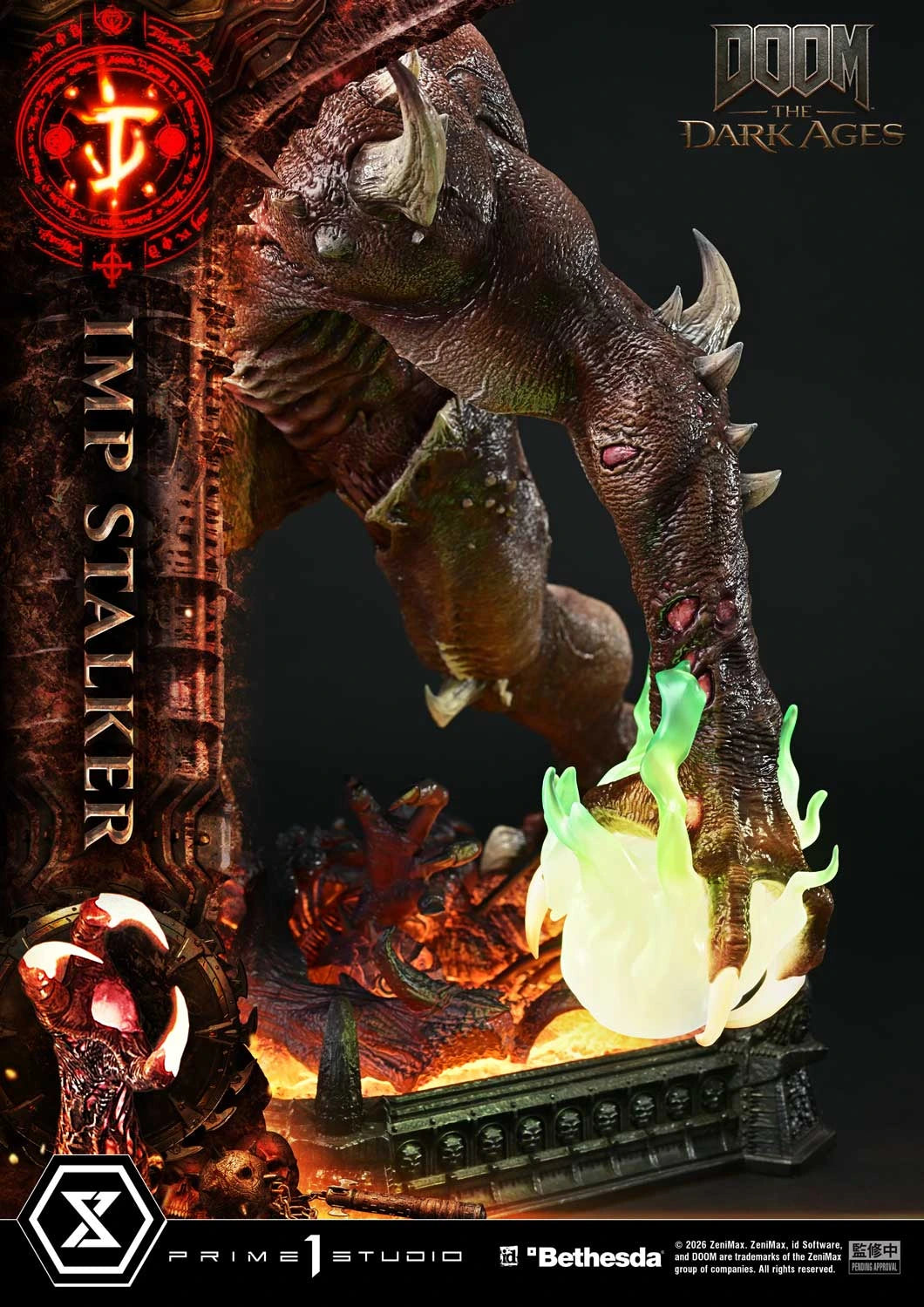 "Preventa Resina Imp Stalker  Figura DOOM: The Dark Ages   Prime 1 (Licencia) Estudio"