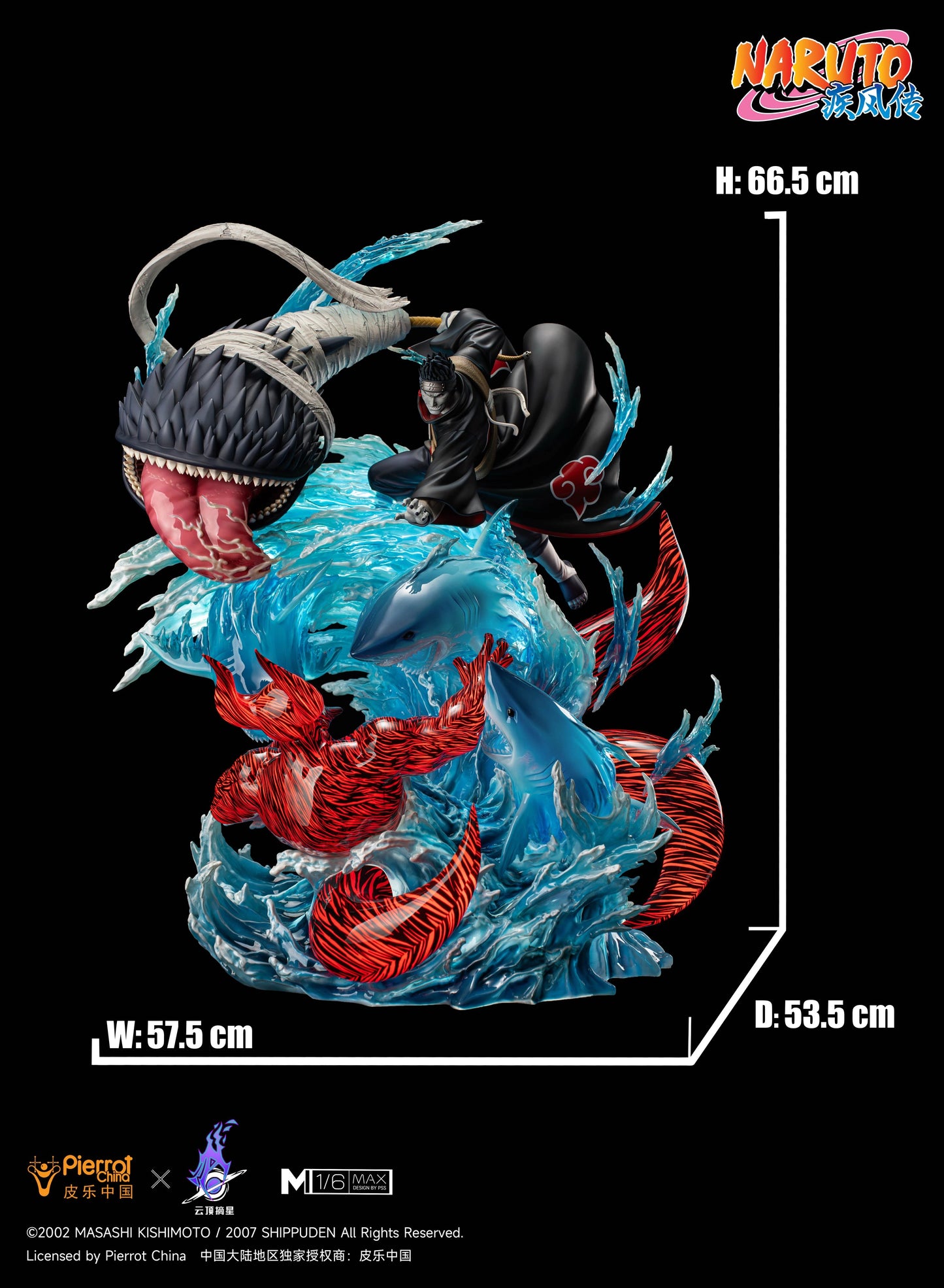 Preventa Resina Kisame Hoshigaki Figura Naruto 1/6 Pickstar Estudio (Licencia)