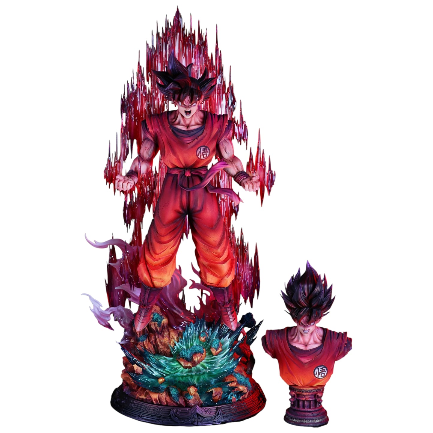 Preventa Resina Goku "Kaioken" Figura Dragon Ball Yun Qi Estudio