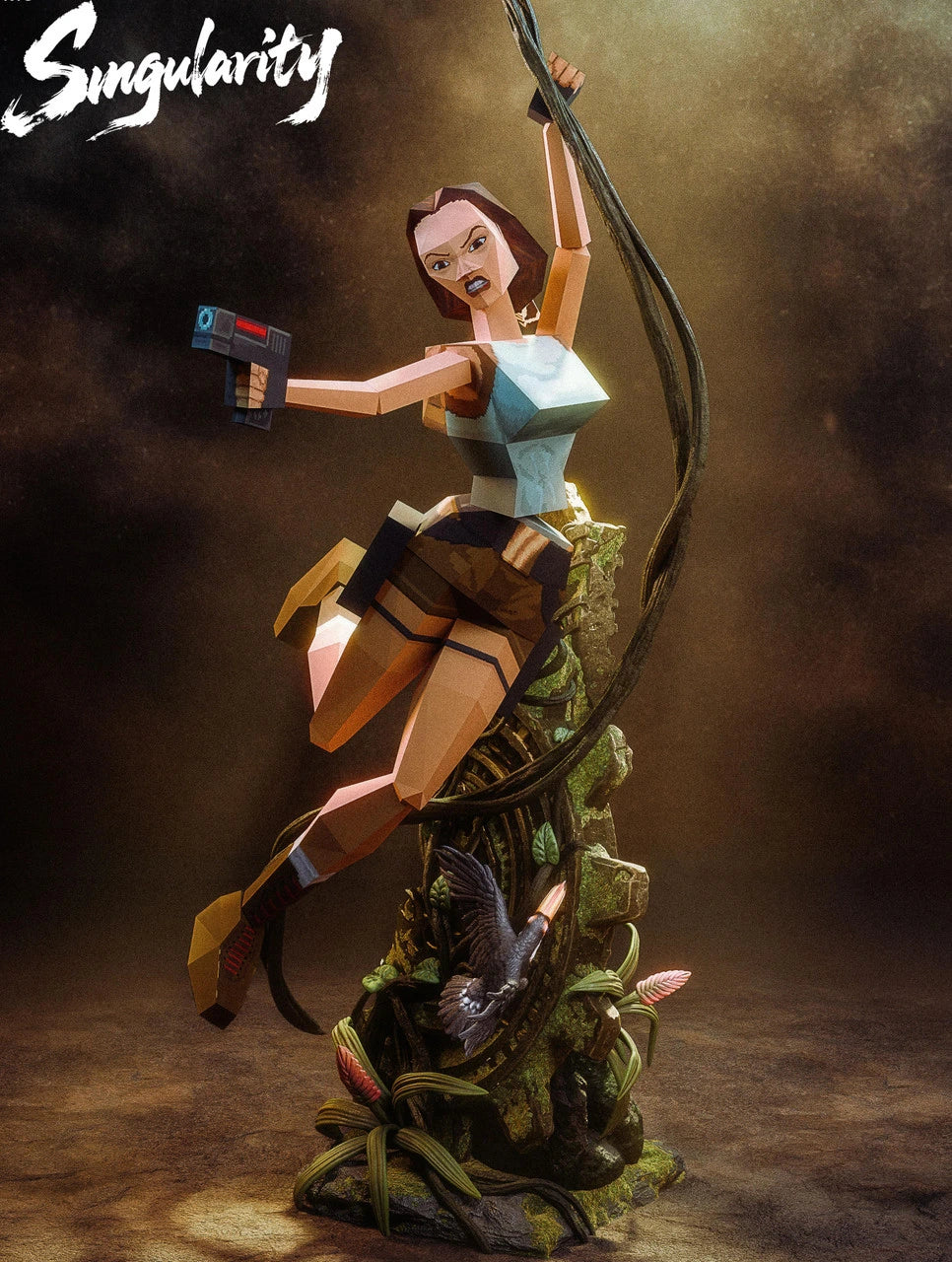 Preventa Resina Lara Croft Figura Tomb Raider Singularity Estudio