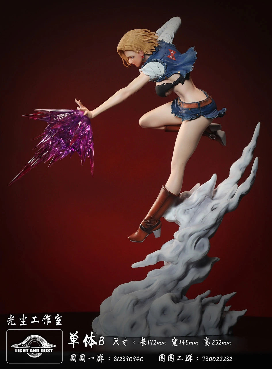 Preventa Resina Yamato & Androide 18 Figura One Piece Light & Dust Estudio