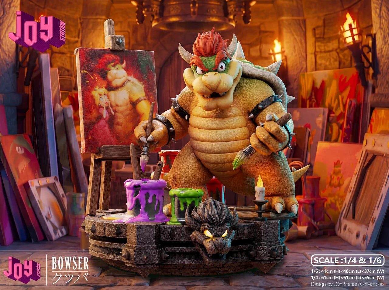 "Preventa Resina Bowser Figura Super Mario Galaxy: Movie  Joy Station Estudio"