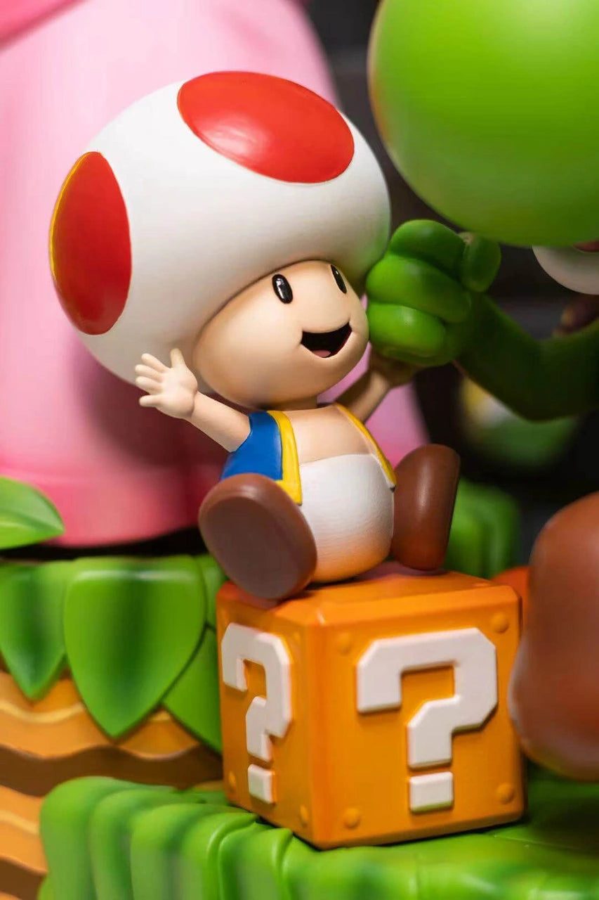 Preventa Resina Mario Family Figura Super Mario Bros T Estudio
