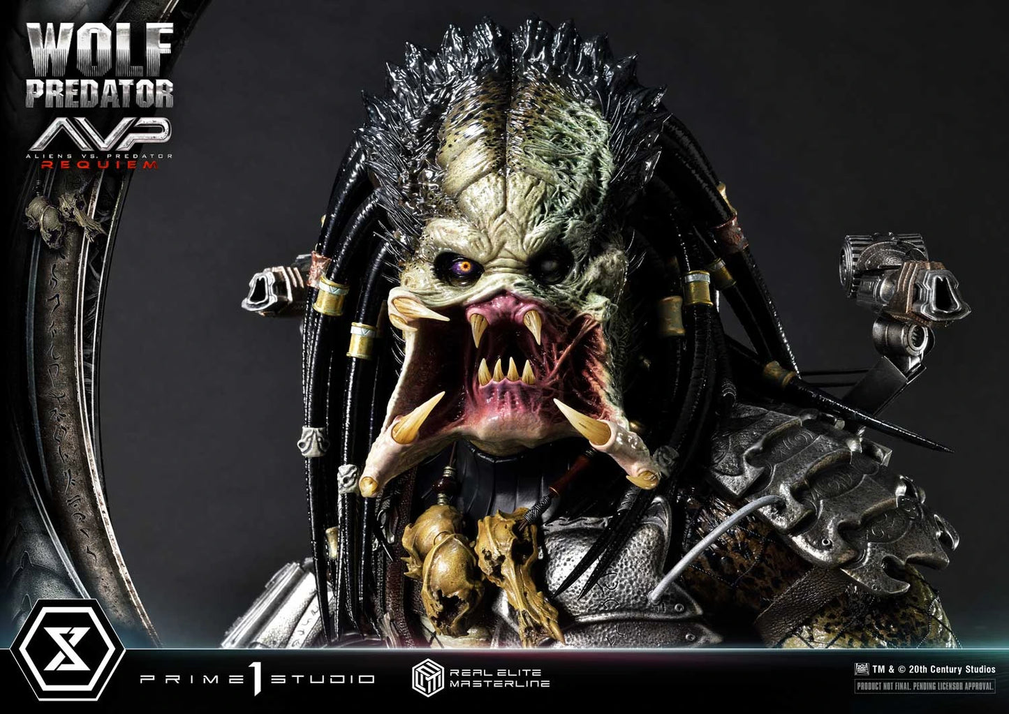Preventa Resina Wolf Predator Figura Aliens vs Predator: Requiem Prime 1 (Licencia) Deluxe Estudio